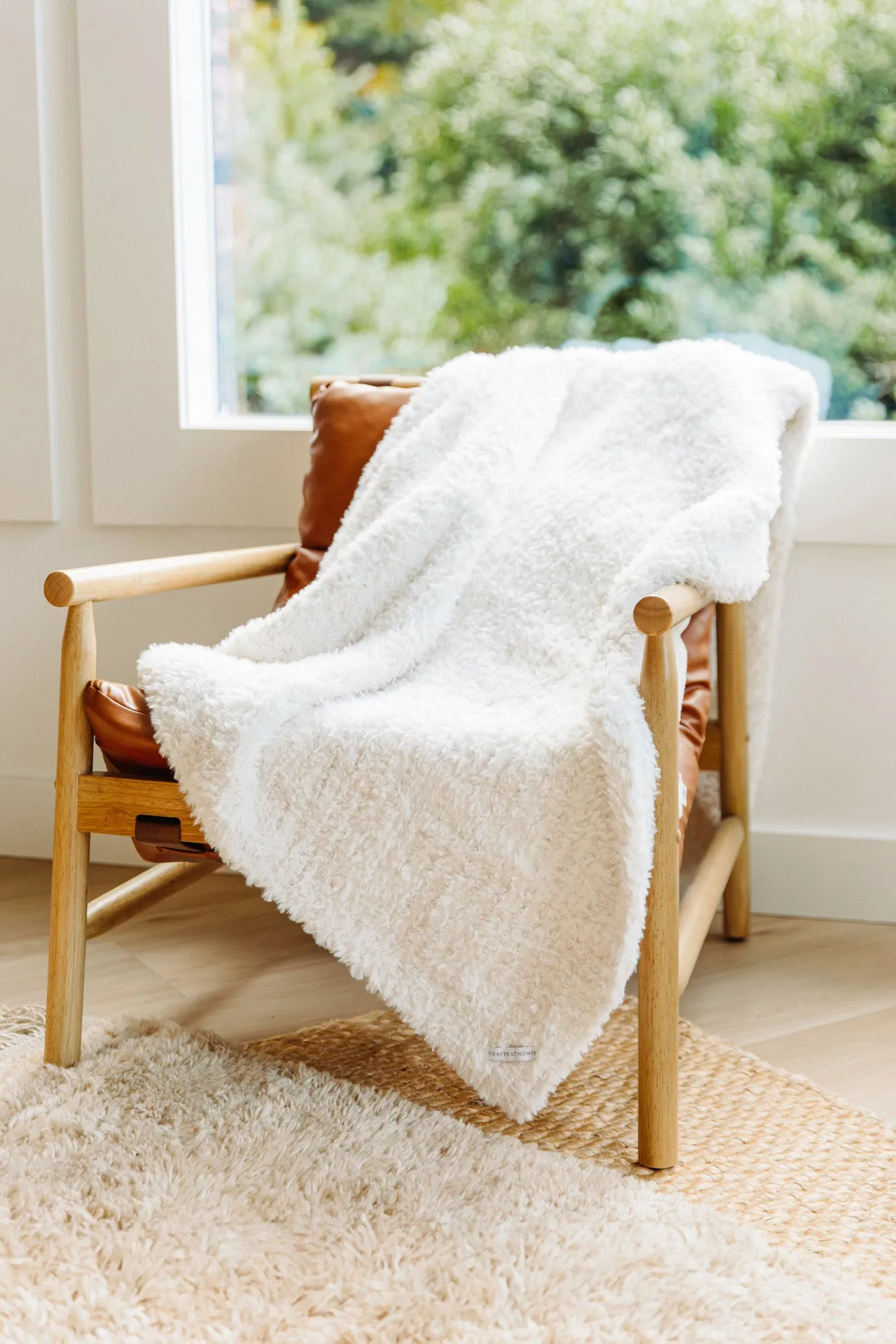 Luxe Luxury Cream Ultra-Soft Knit Throw (45" x 59") sold by Little Giraffe product image thumbnail 2