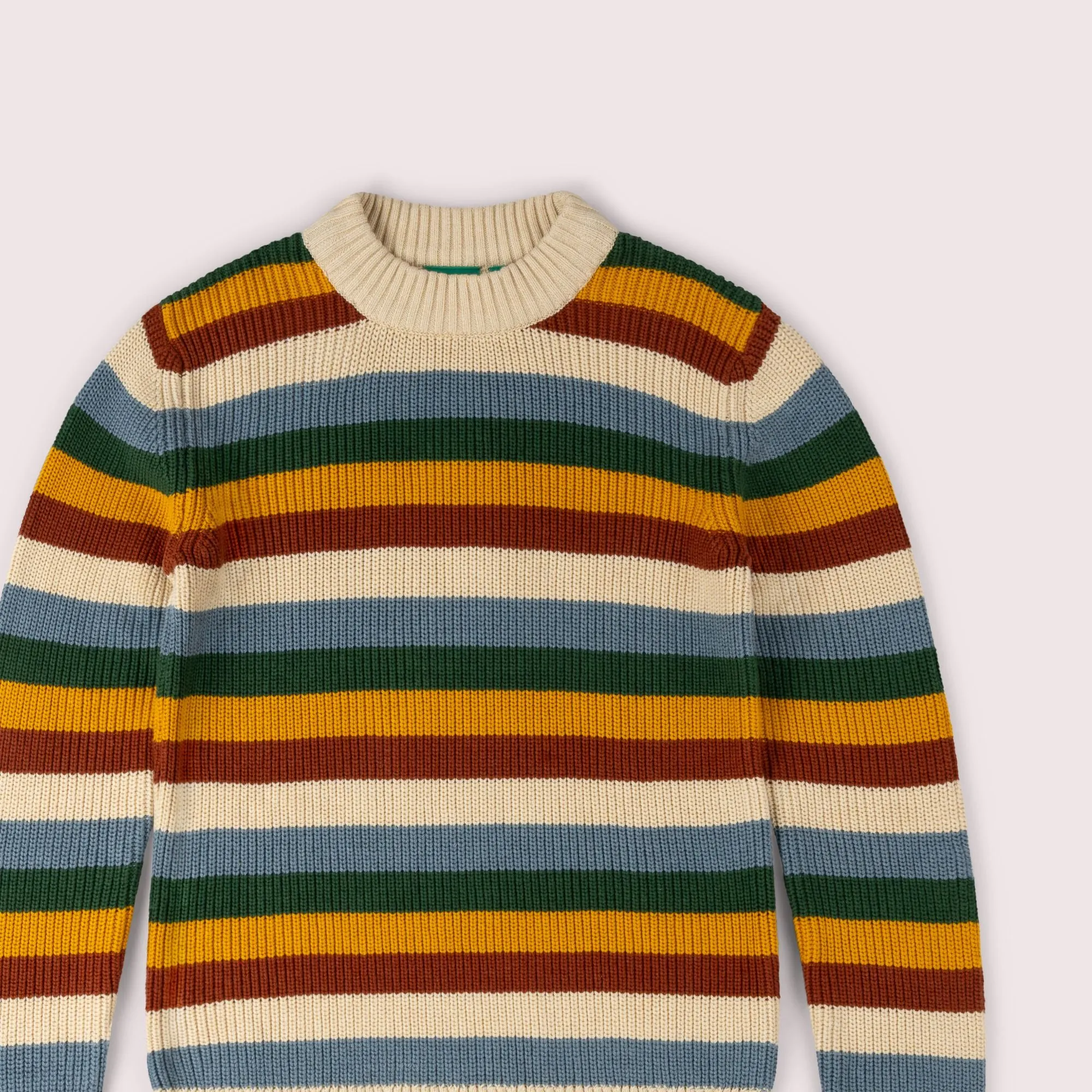 Rainbow Knitted Unisex Adult Jumper sold by Little Green Radicals product image thumbnail 4