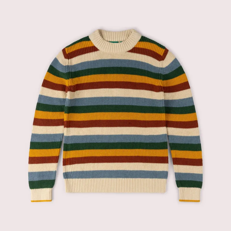 Rainbow Knitted Unisex Adult Jumper sold by Little Green Radicals