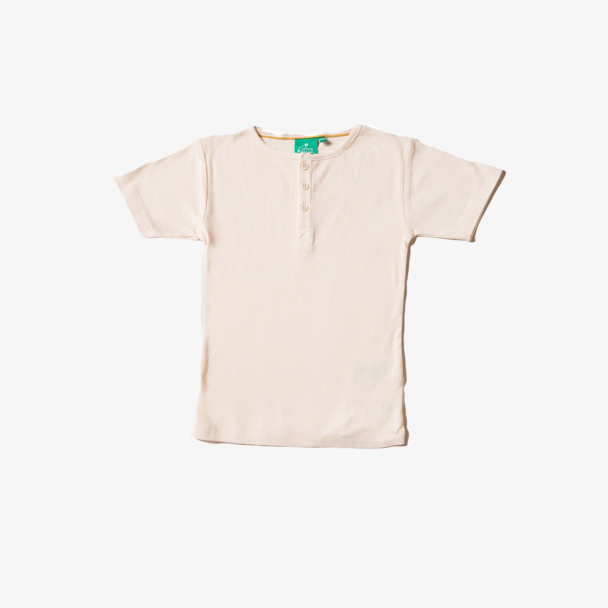 Cream Rib Short Sleeve Everyday T-Shirt sold by Little Green Radicals
