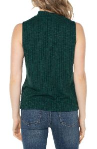 MOCK NECK SLEEVELESS KNIT TOP sold by Liverpool Jeans Company