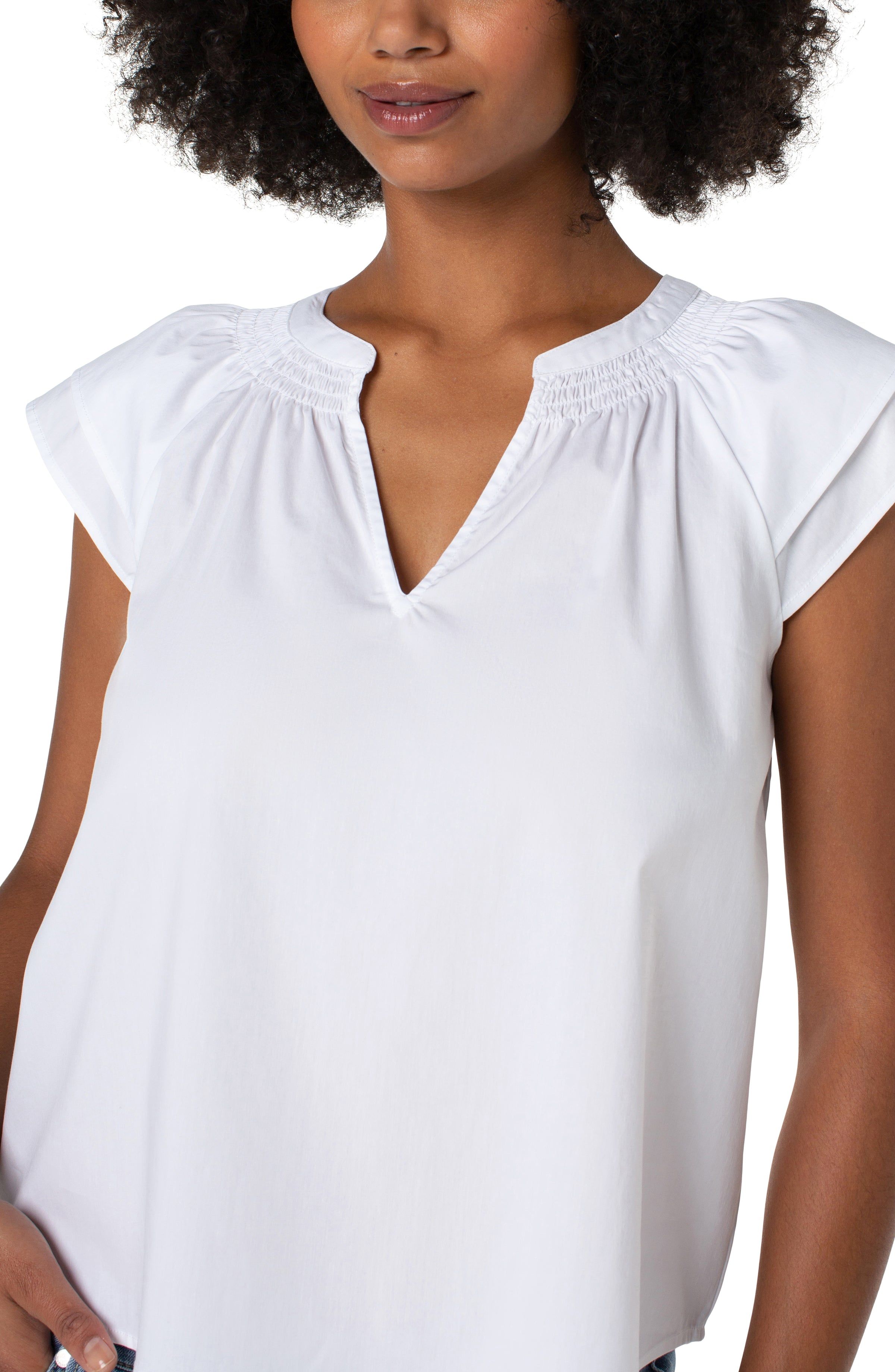 CAP SLEEVE RAGLAN TOP sold by Liverpool Jeans Company product image thumbnail 3