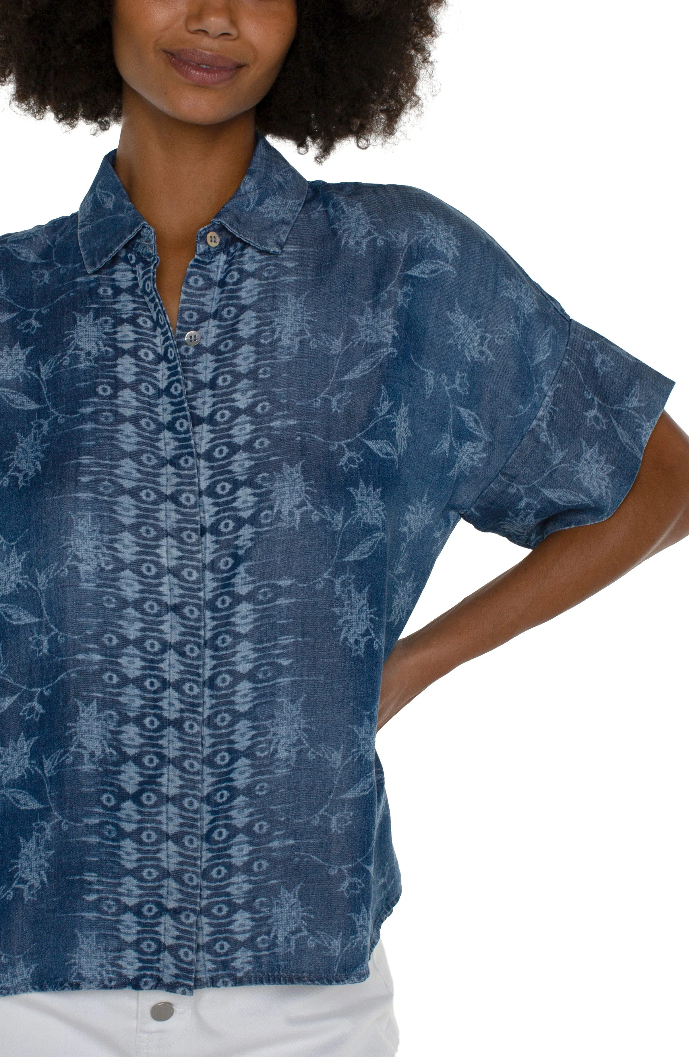 COLLARED CAMP SHIRT sold by Liverpool Jeans Company product image thumbnail 3