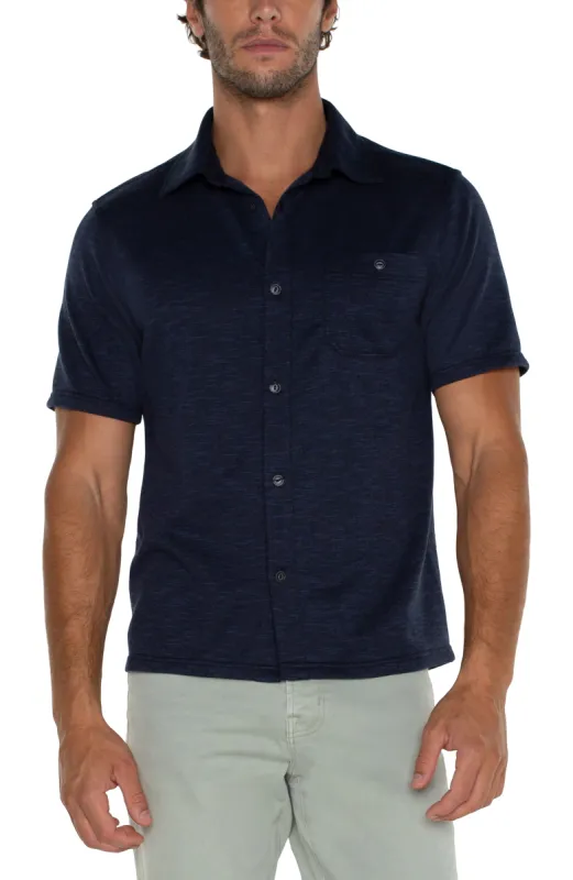 BUTTON UP SHORT SLEEVE SHIRT sold by Liverpool Jeans Company