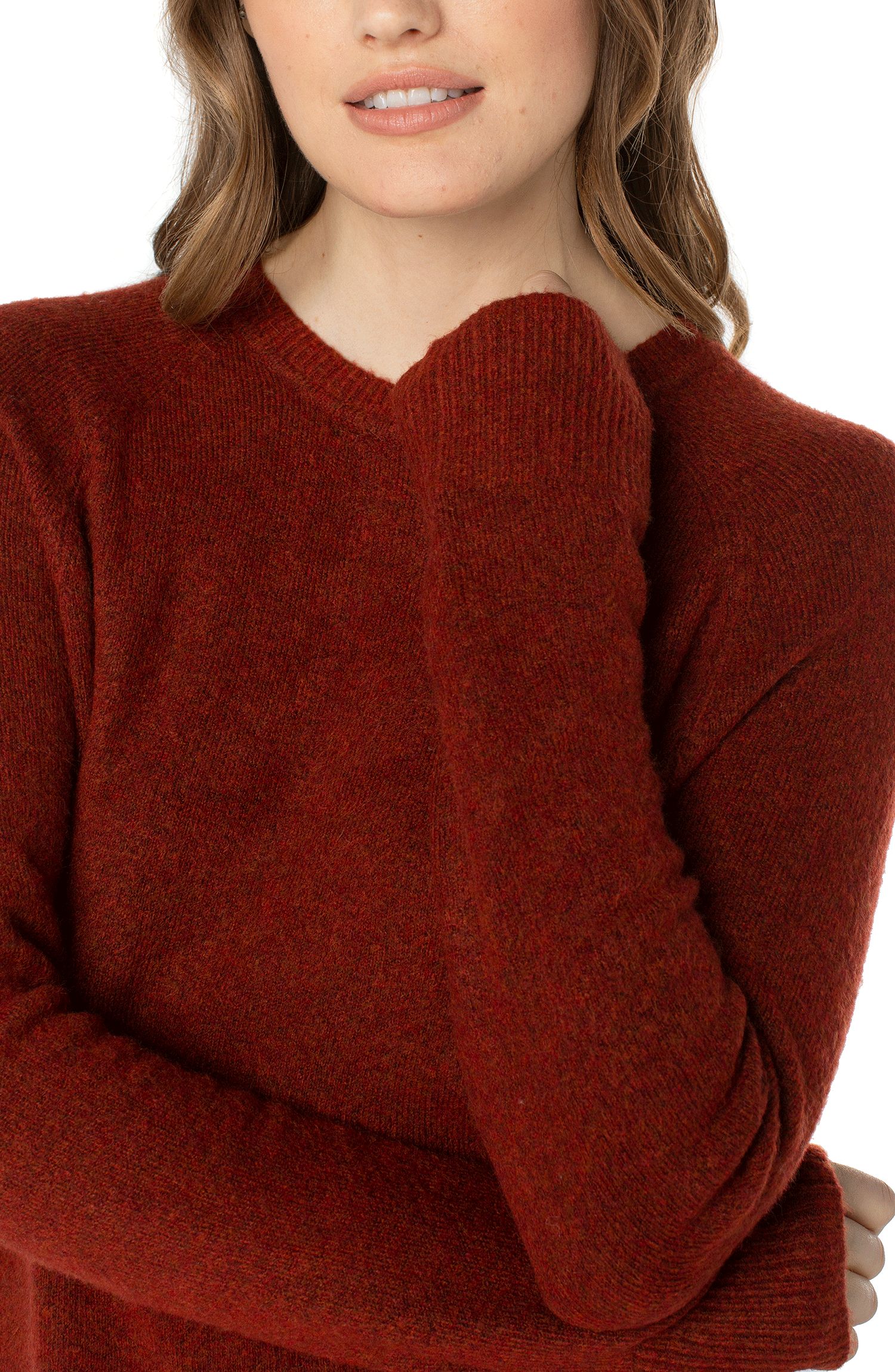 RAGLAN SWEATER WITH SIDE SLITS sold by Liverpool Jeans Company product image thumbnail 2