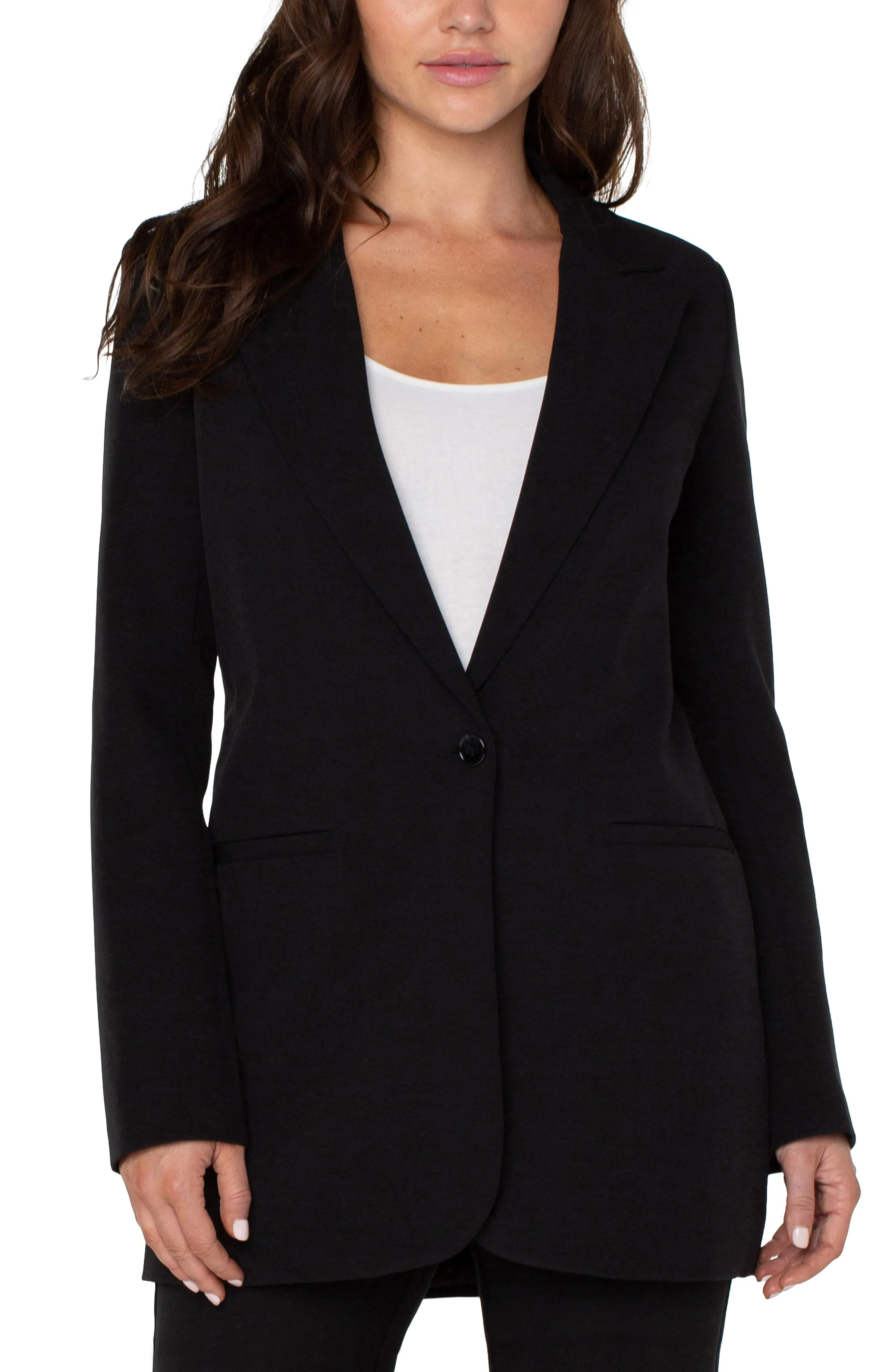 BUTTON FRONT BOYFRIEND BLAZER sold by Liverpool Jeans Company