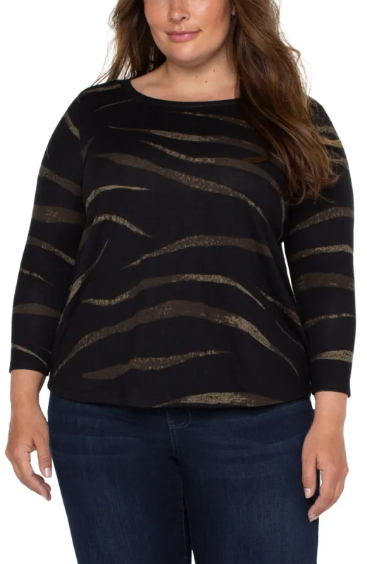 3/4 SLEEVE KNIT TEE sold by Liverpool Jeans Company