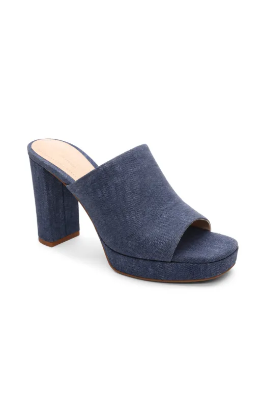 CARSON HIGH BLOCK HEEL MULE sold by Liverpool Jeans Company