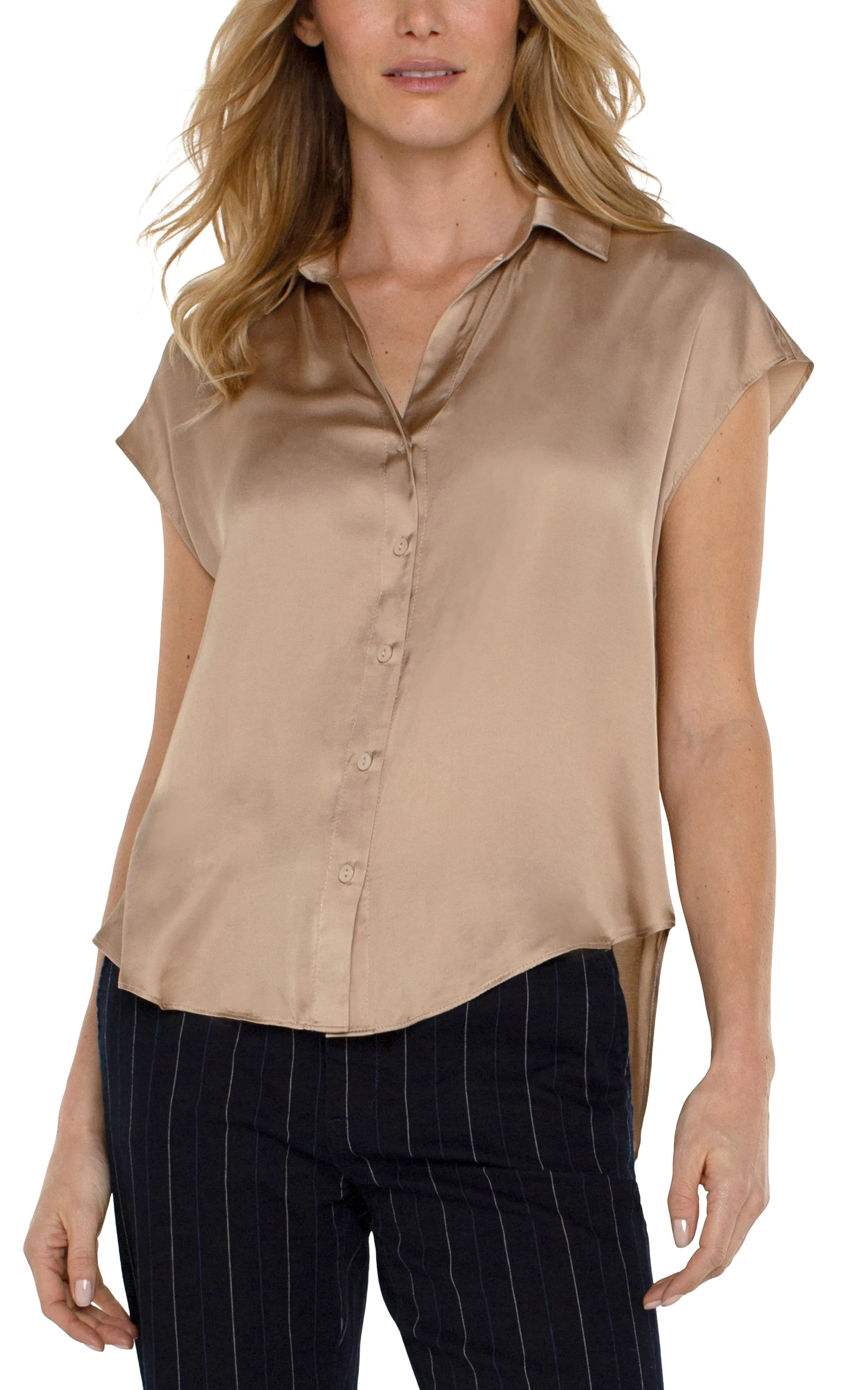 BUTTON FRONT DOLMAN SLEEVE BLOUSE sold by Liverpool Jeans Company