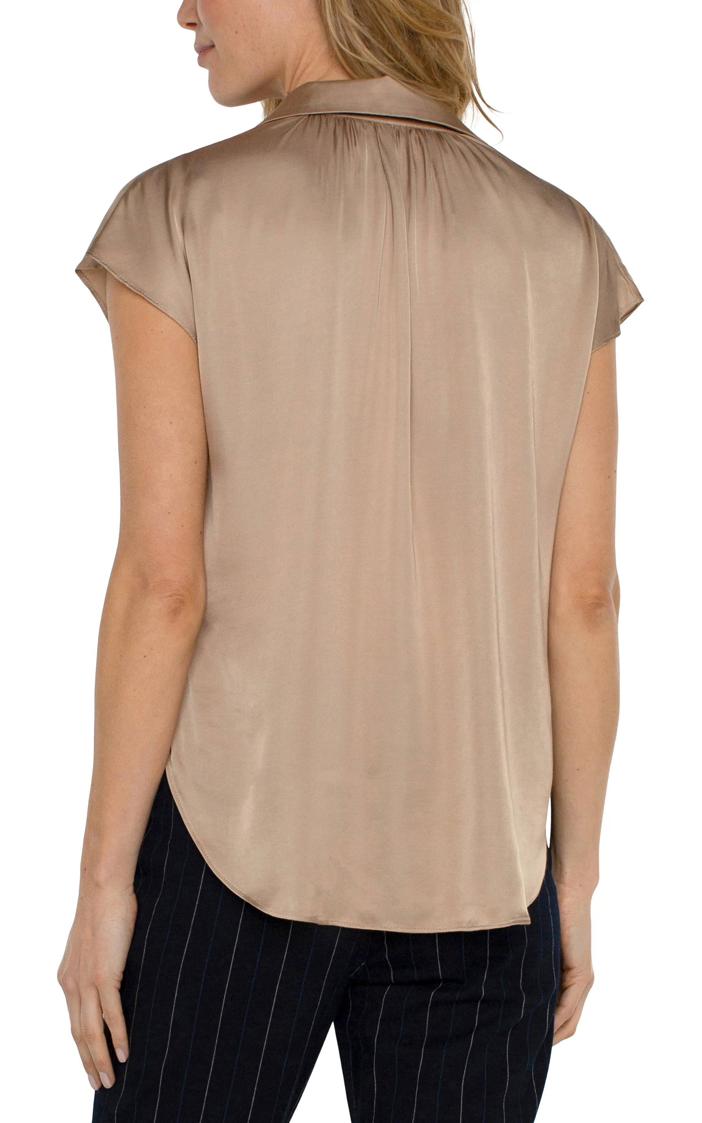 BUTTON FRONT DOLMAN SLEEVE BLOUSE sold by Liverpool Jeans Company product image thumbnail 2
