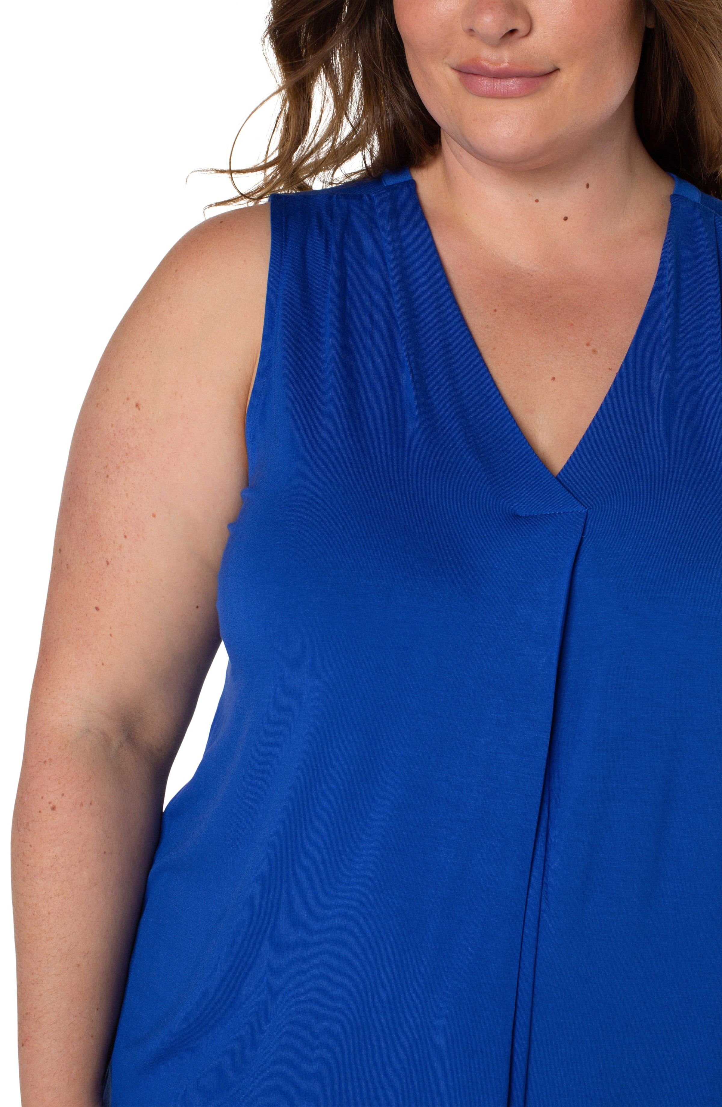 SLEEVELESS V-NECK KNIT TOP sold by Liverpool Jeans Company product image thumbnail 4