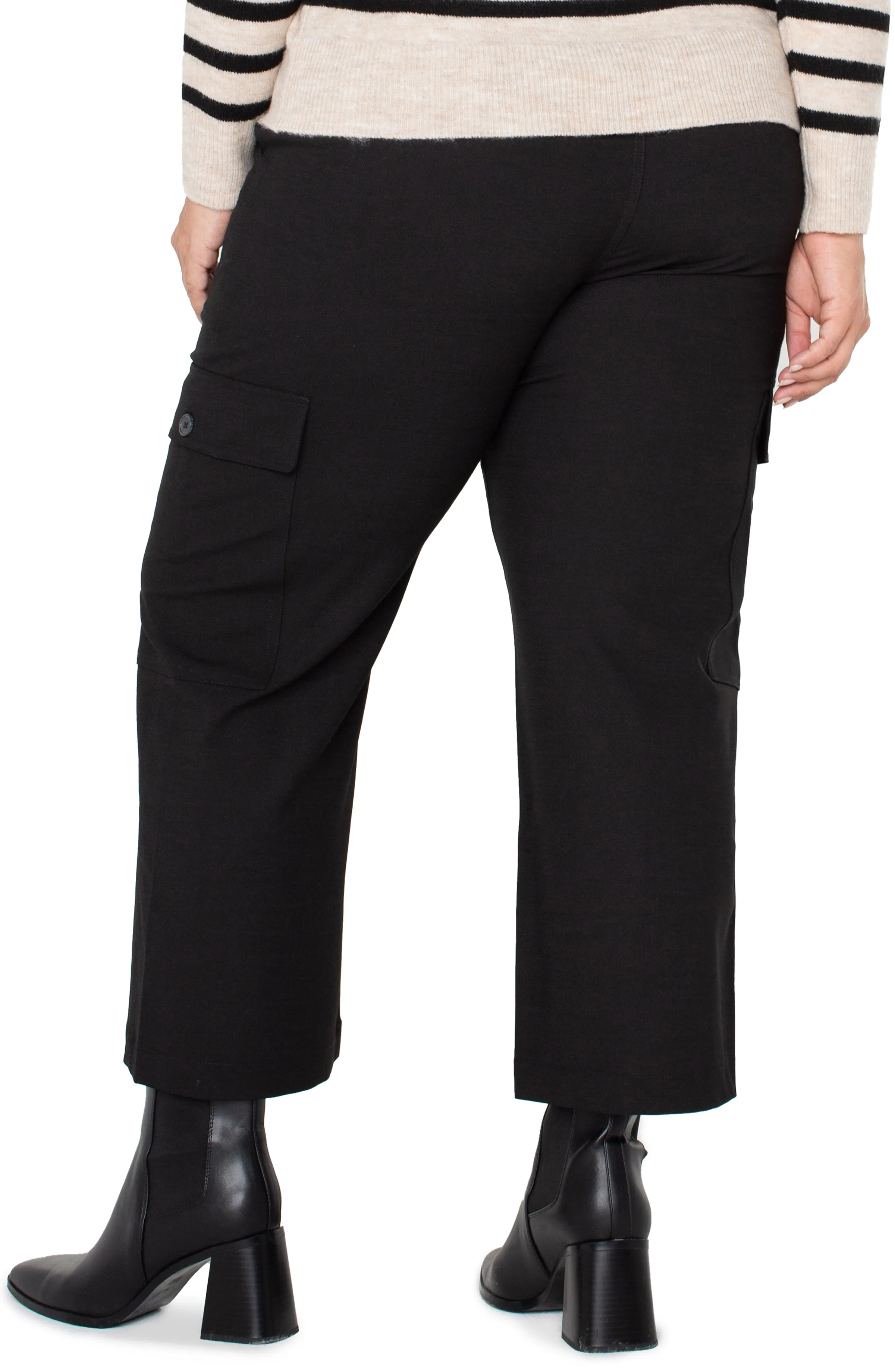 HI-RISE CARGO CROP STRAIGHT sold by Liverpool Jeans Company product image thumbnail 2