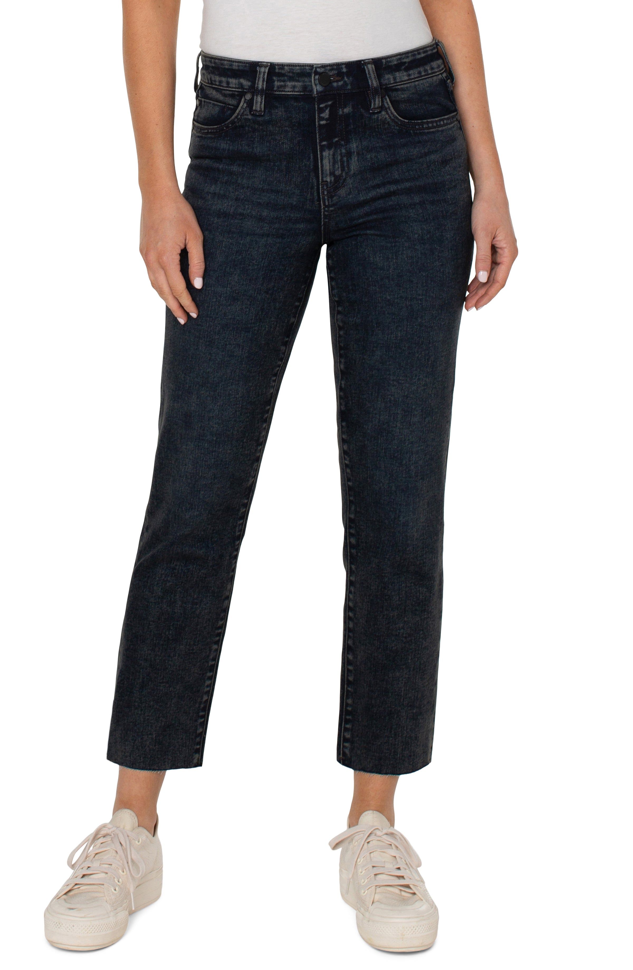 LIV NON-SKINNY SKINNY WITH CUT HEM sold by Liverpool Jeans Company