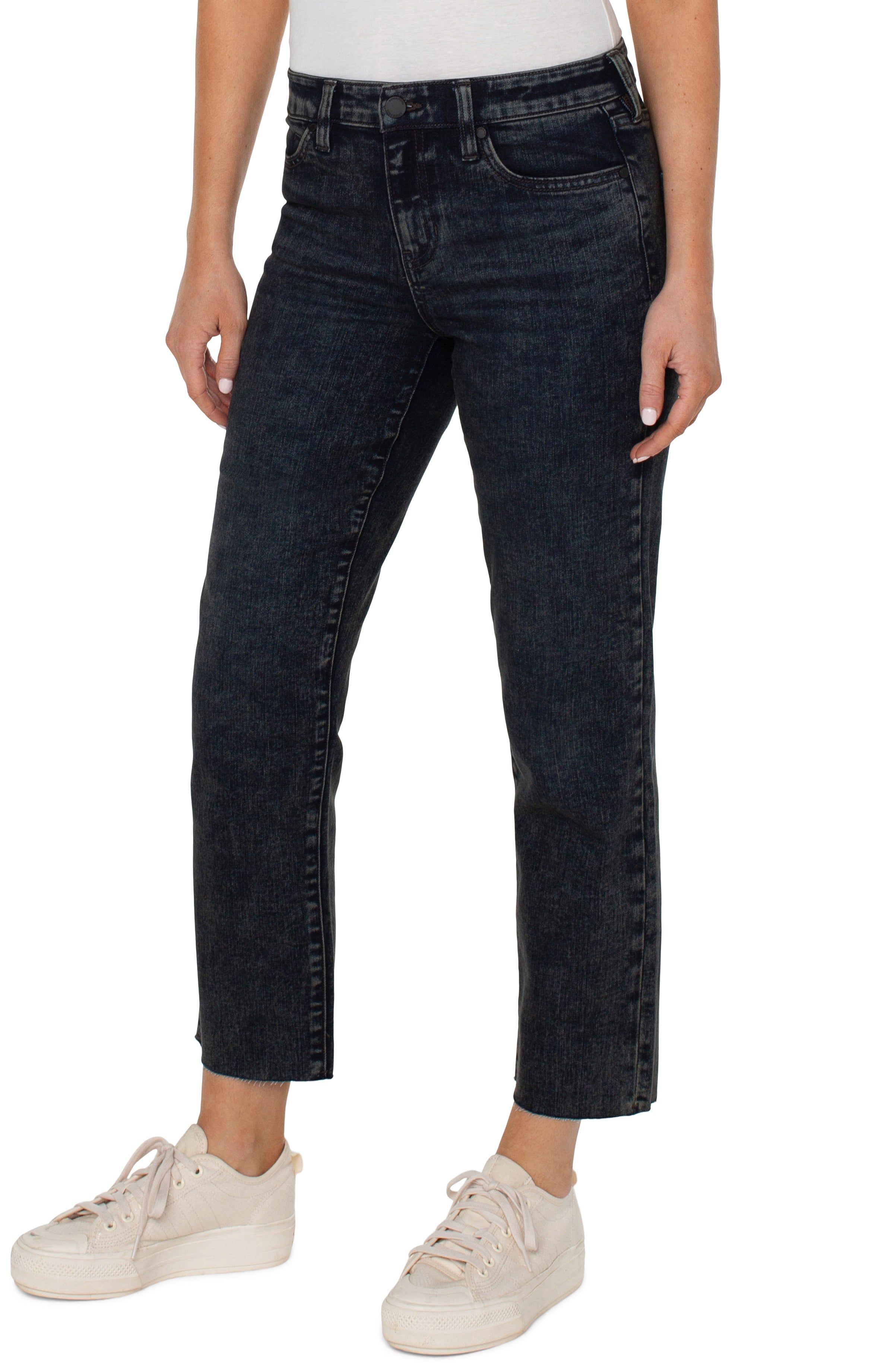 LIV NON-SKINNY SKINNY WITH CUT HEM sold by Liverpool Jeans Company product image thumbnail 3