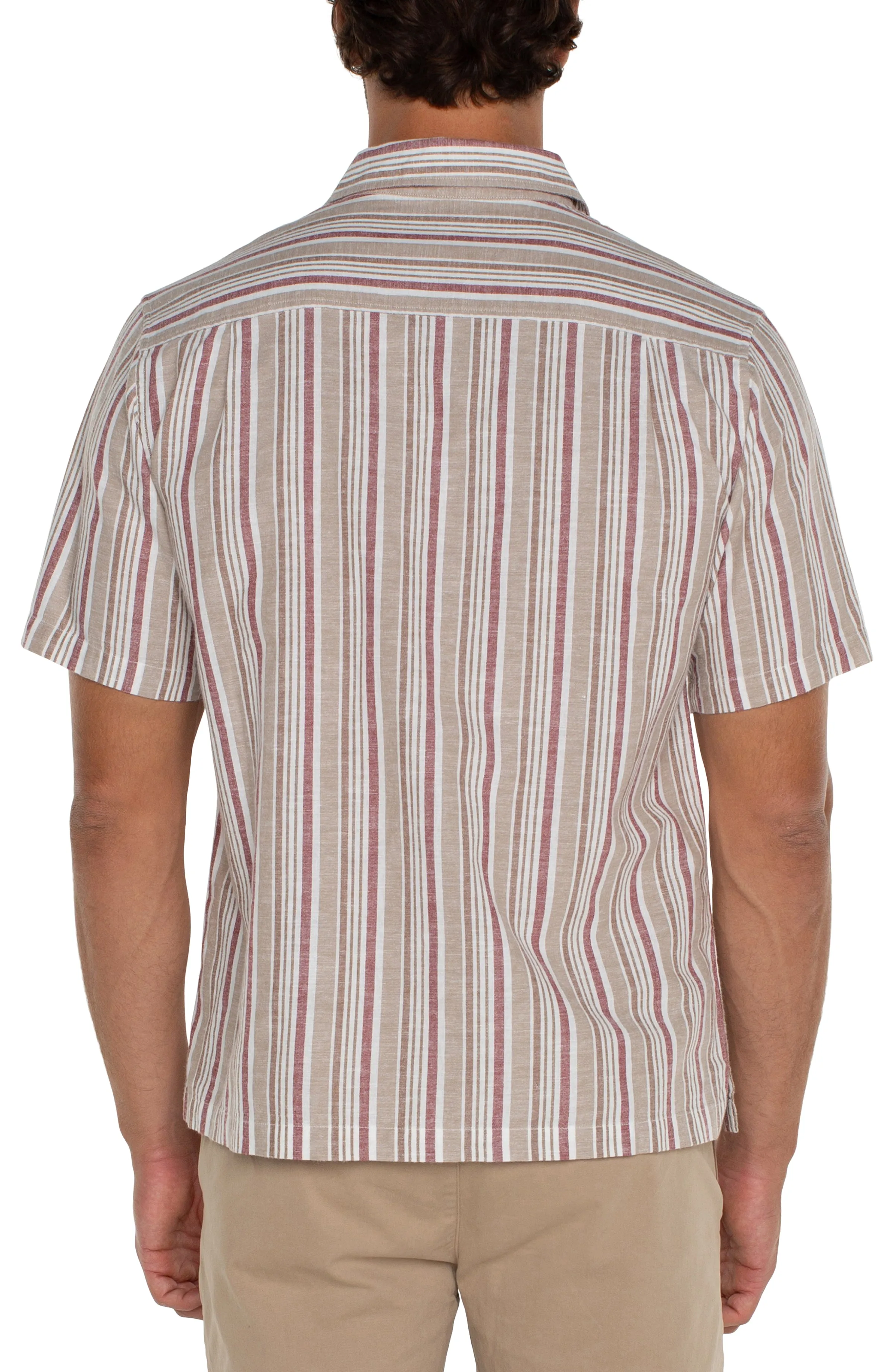 BUTTON UP SHORT SLEEVE SHIRT sold by Liverpool Jeans Company product image thumbnail 2