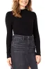 MOCK NECK LONG SLEEVE KNIT TOP sold by Liverpool Jeans Company