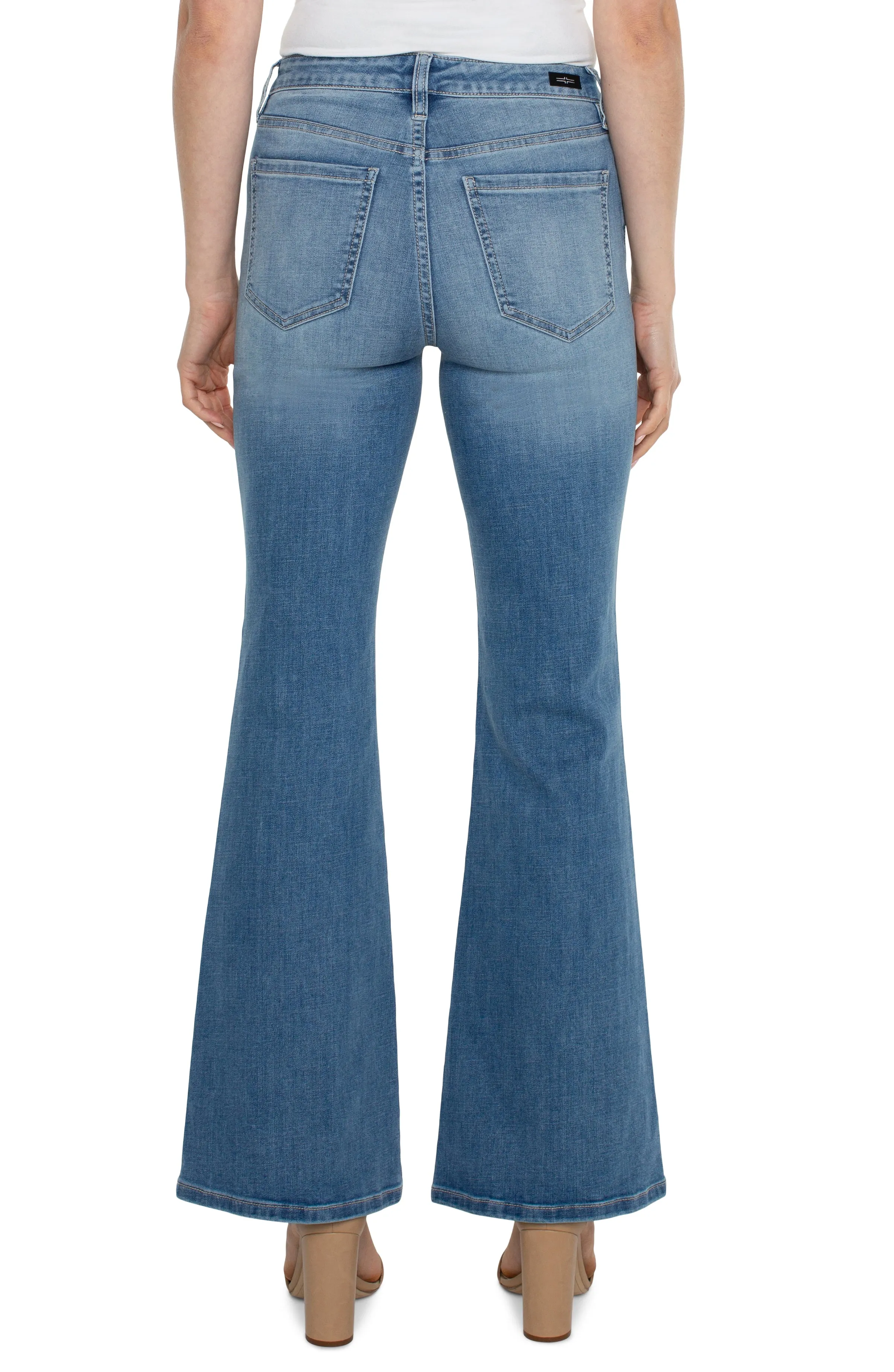 ECO HANNAH FLARE WITH FLAP FRONT POCKETS sold by Liverpool Jeans Company product image thumbnail 3