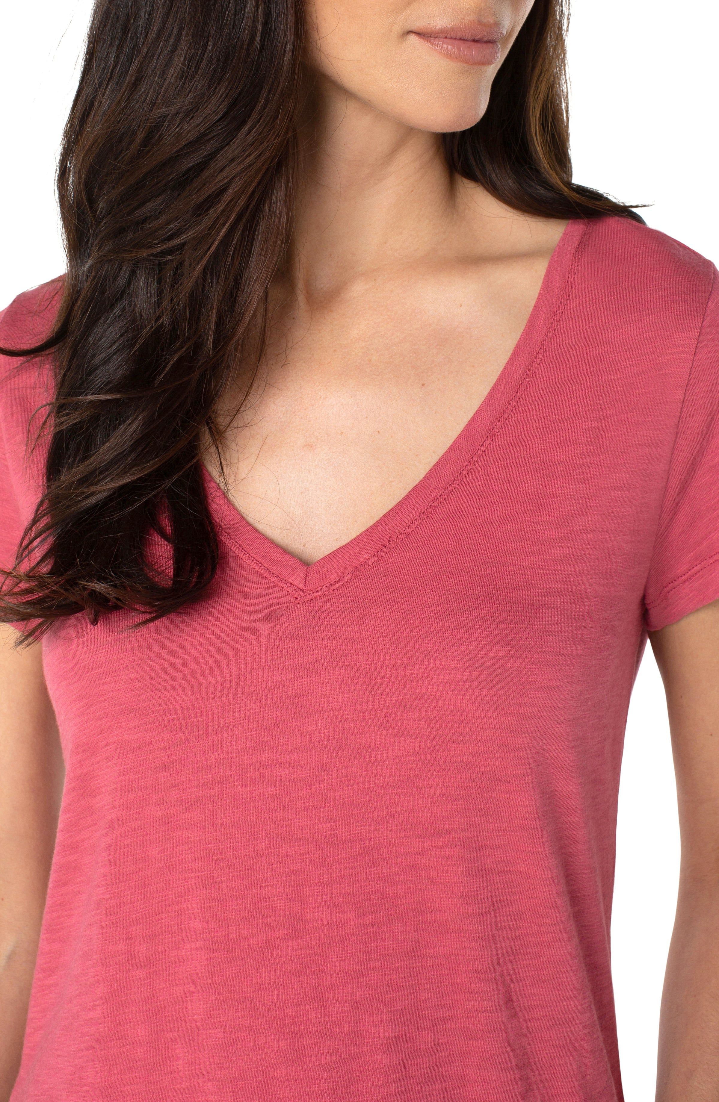 V-NECK SLUB KNIT TEE sold by Liverpool Jeans Company product image thumbnail 3