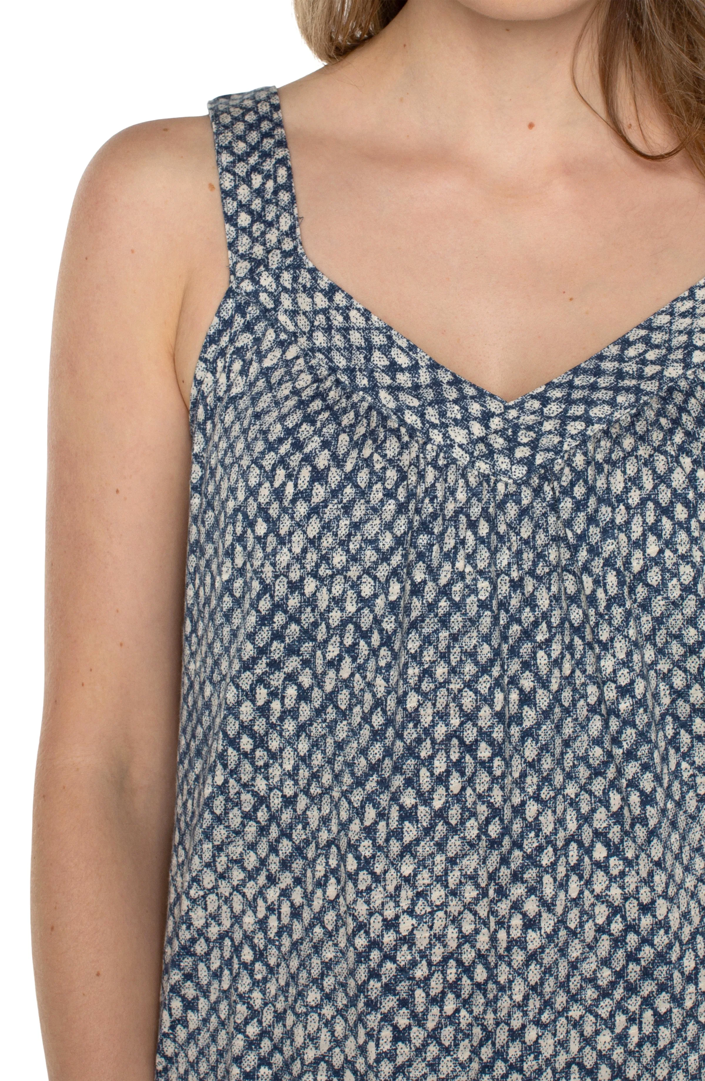 SLEEVELESS V-NECK TANK sold by Liverpool Jeans Company product image thumbnail 3