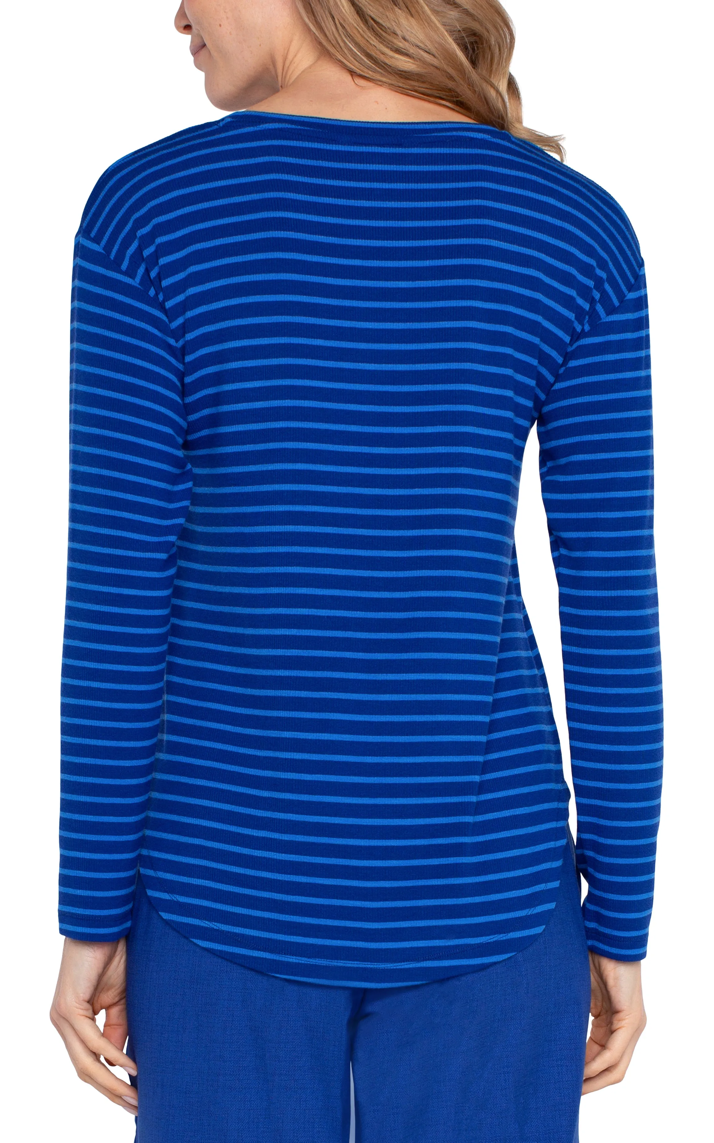 LONG SLEEVE SCOOP NECK TOP sold by Liverpool Jeans Company product image thumbnail 2