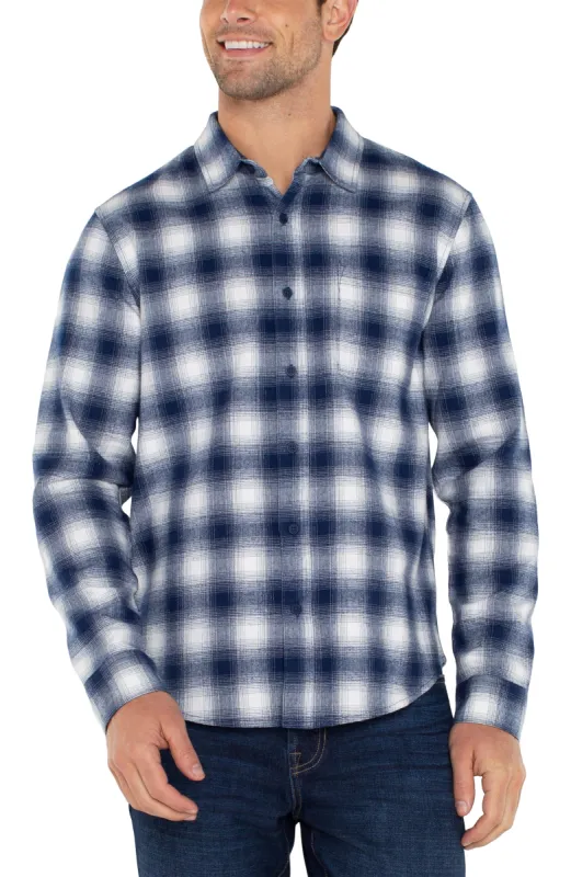 LONG SLEEVE BUTTON UP SHIRT sold by Liverpool Jeans Company