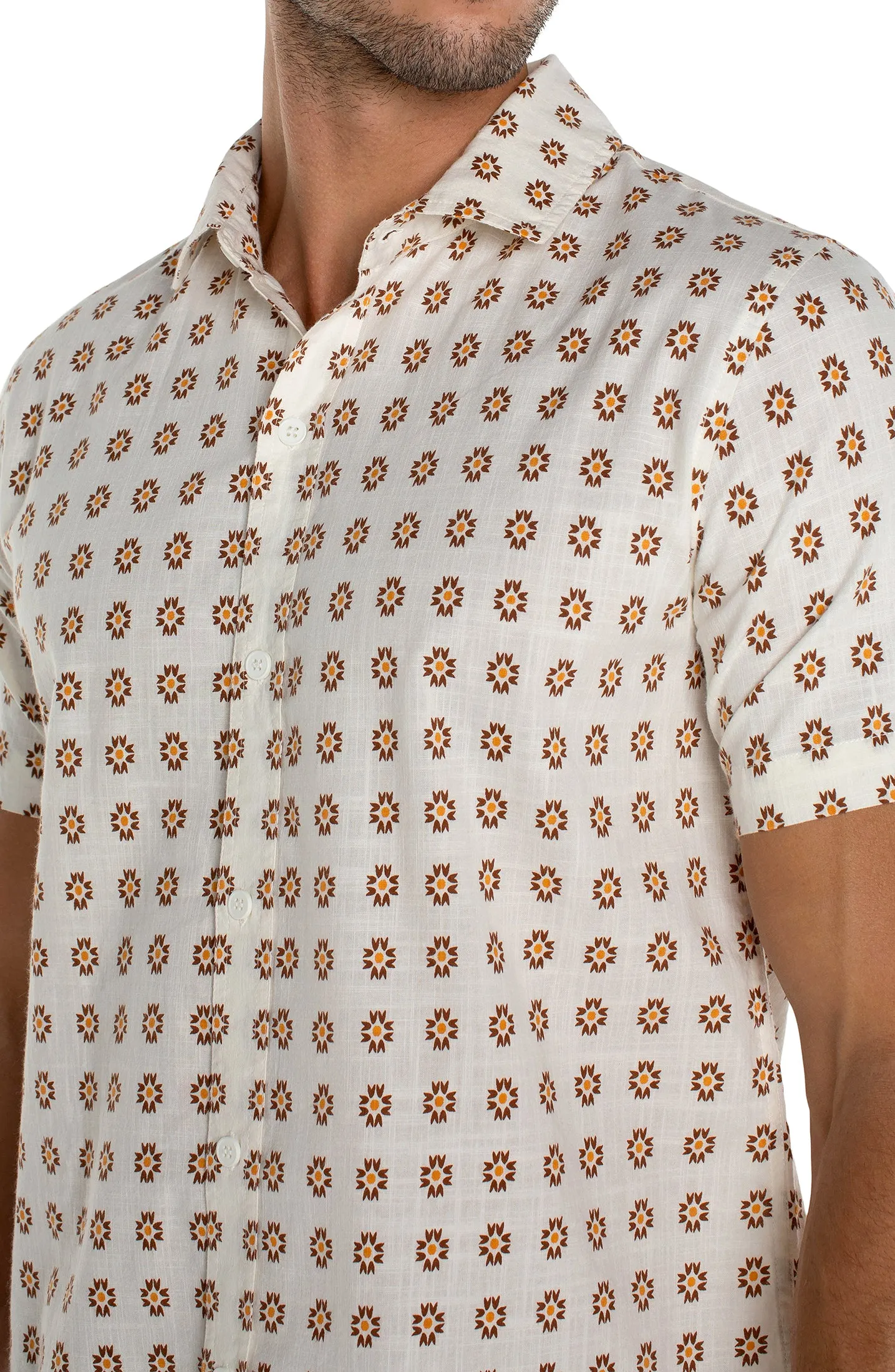PRINTED SHORT SLEEVE SHIRT sold by Liverpool Jeans Company product image thumbnail 3