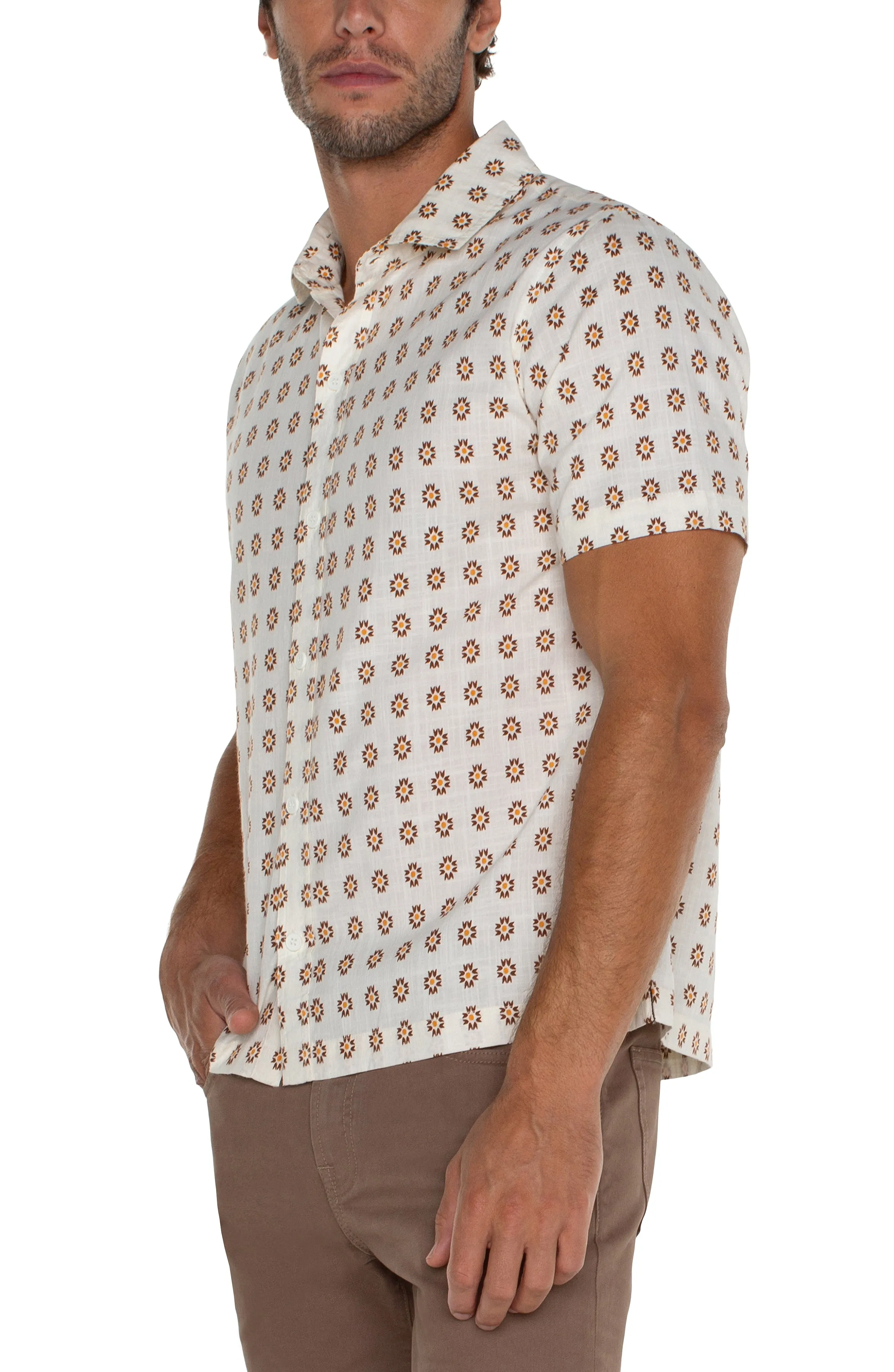 PRINTED SHORT SLEEVE SHIRT sold by Liverpool Jeans Company product image thumbnail 4