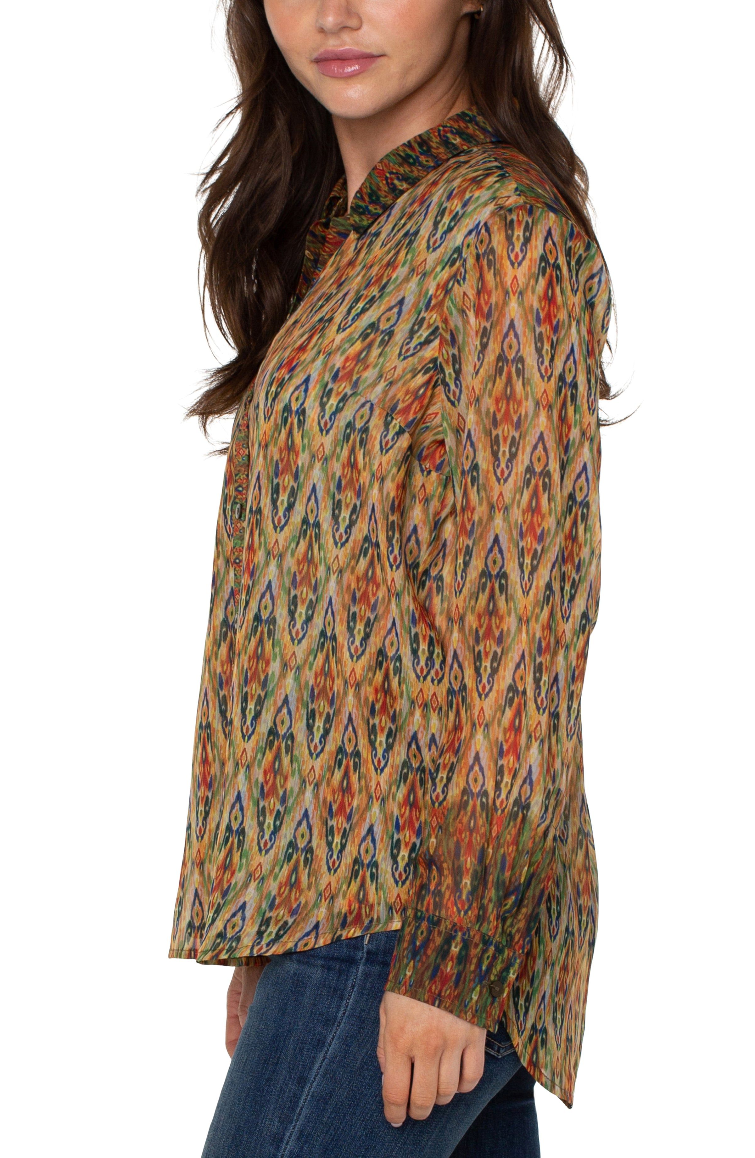 LONG SLEEVE BUTTON UP WOVEN SHIRT sold by Liverpool Jeans Company product image thumbnail 4