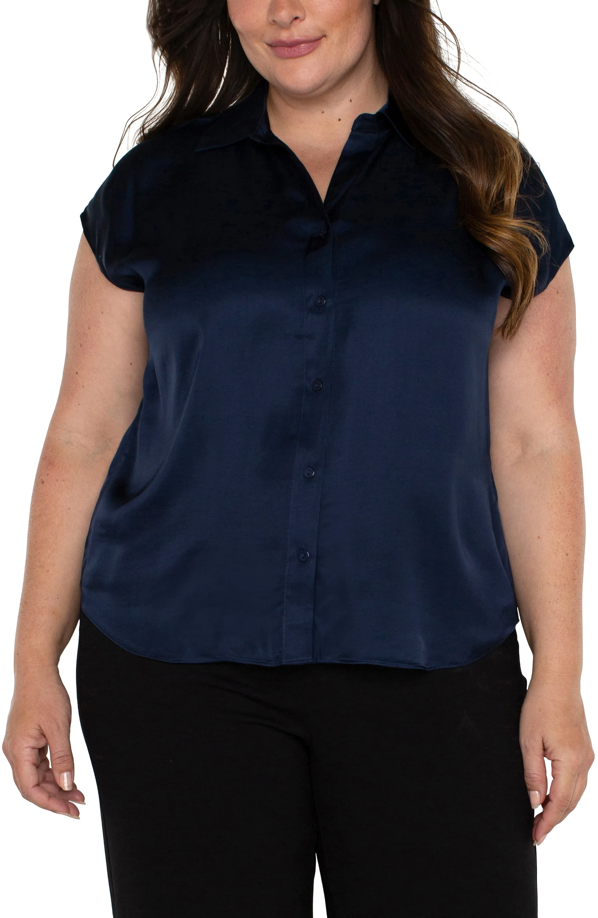 BUTTON FRONT DOLMAN SLEEVE BLOUSE sold by Liverpool Jeans Company product image thumbnail 4