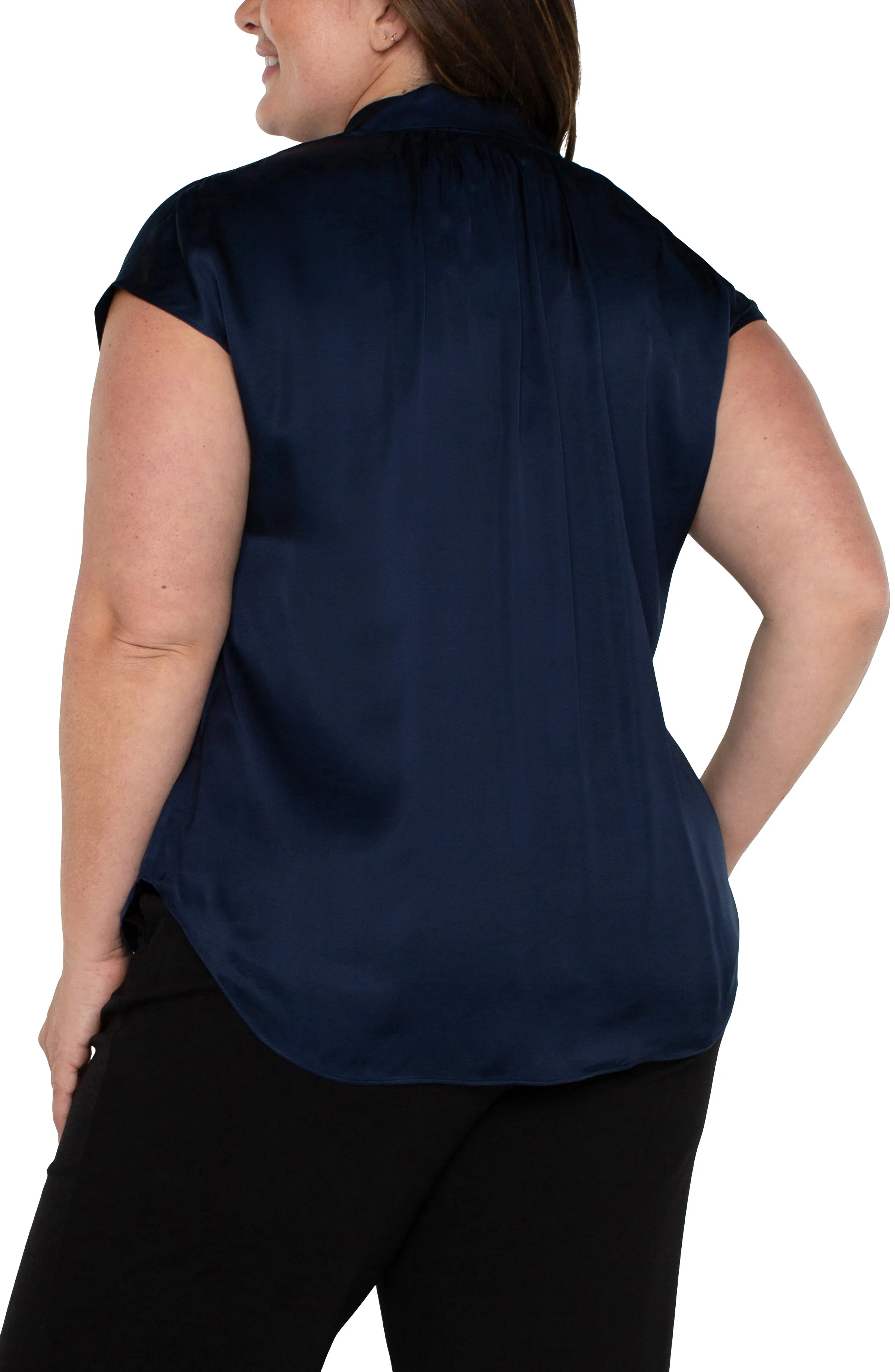 BUTTON FRONT DOLMAN SLEEVE BLOUSE sold by Liverpool Jeans Company product image thumbnail 3