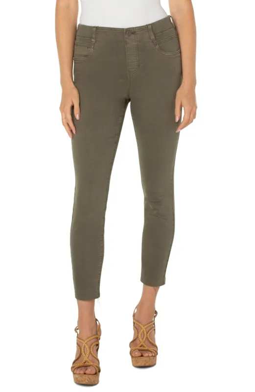PETITE GIA GLIDER® CROP CUT HEM HIGH PERFORMANCE DENIM sold by Liverpool Jeans Company