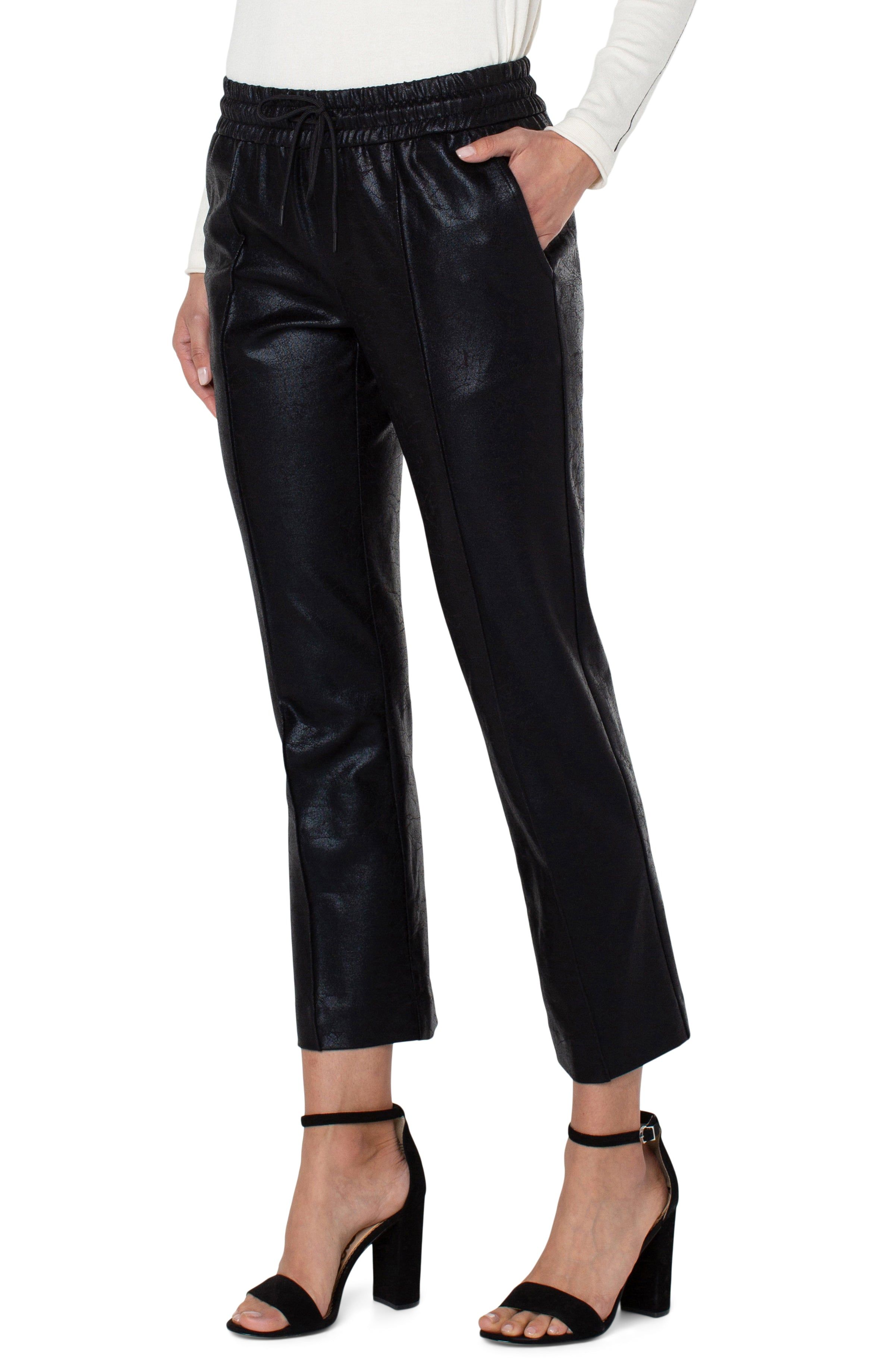 PULL ON ANKLE TROUSER WITH PIN TUCKS sold by Liverpool Jeans Company product image thumbnail 3