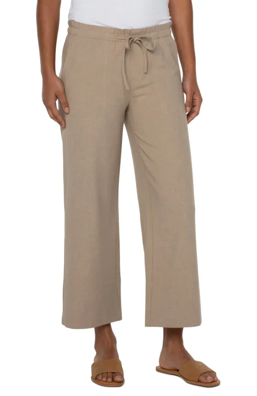 PULL-ON TIE WAIST WIDE LEG ANKLE sold by Liverpool Jeans Company