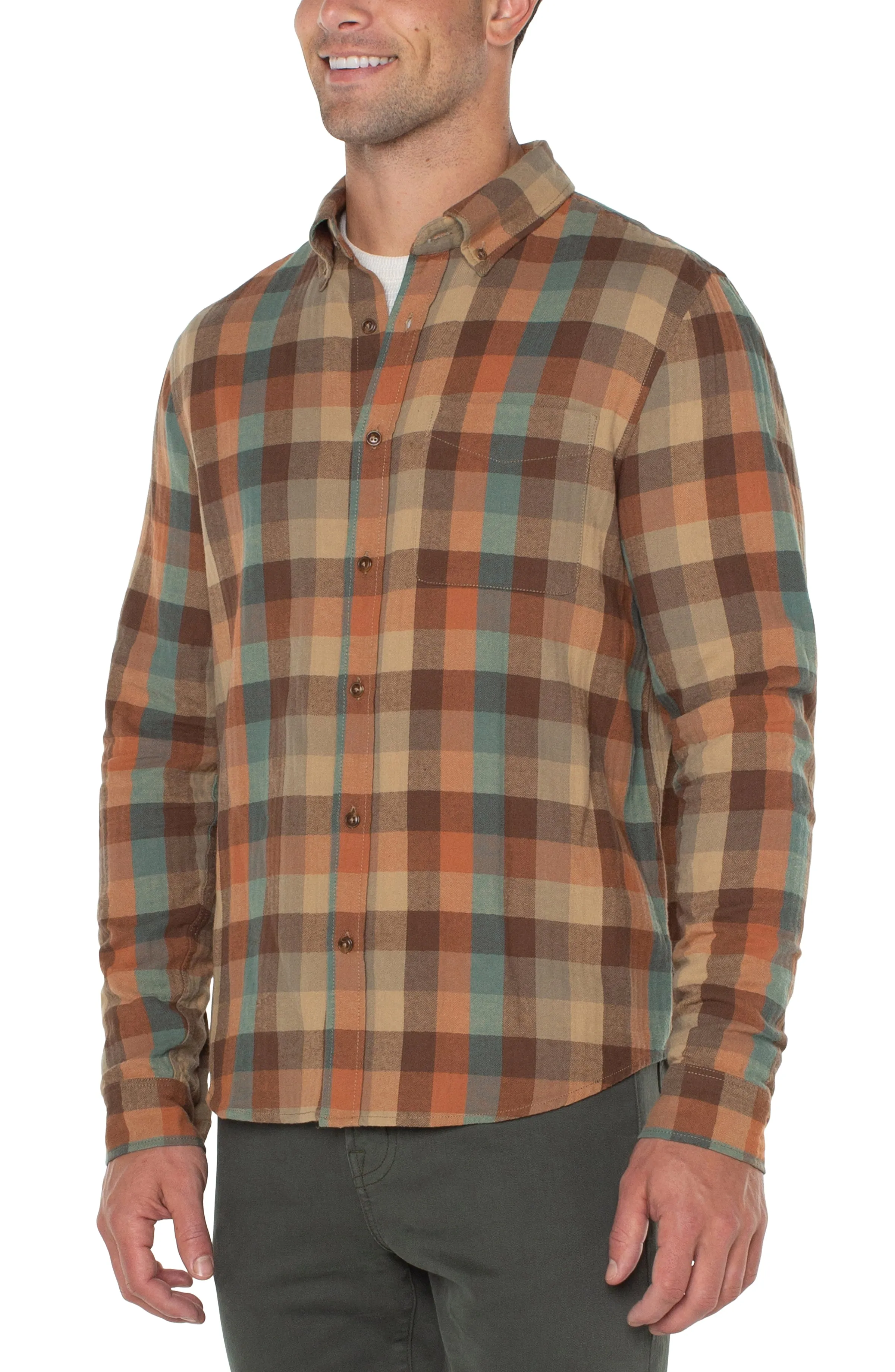 WOVEN BUTTON UP SHIRT sold by Liverpool Jeans Company product image thumbnail 4