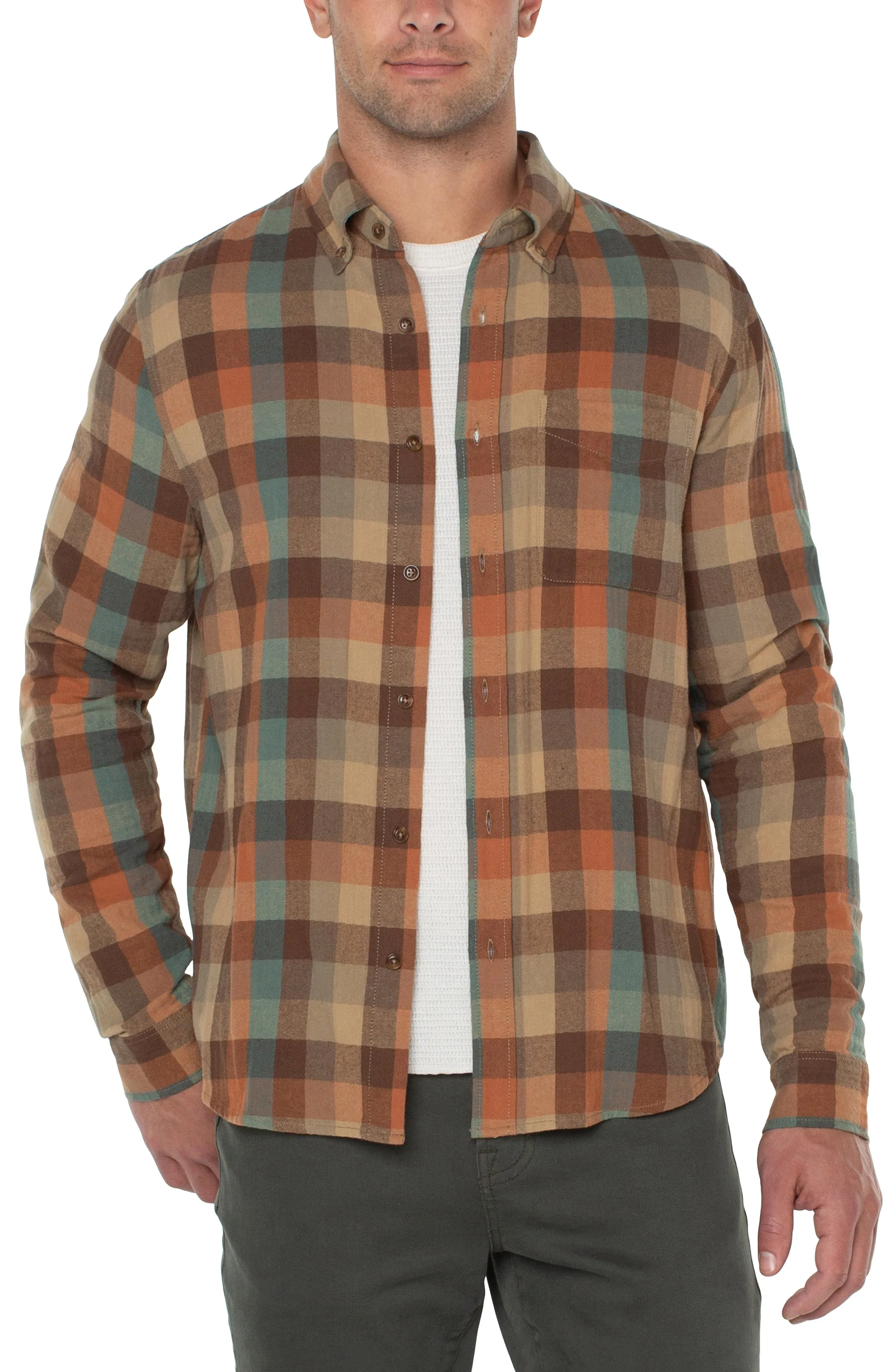 WOVEN BUTTON UP SHIRT sold by Liverpool Jeans Company