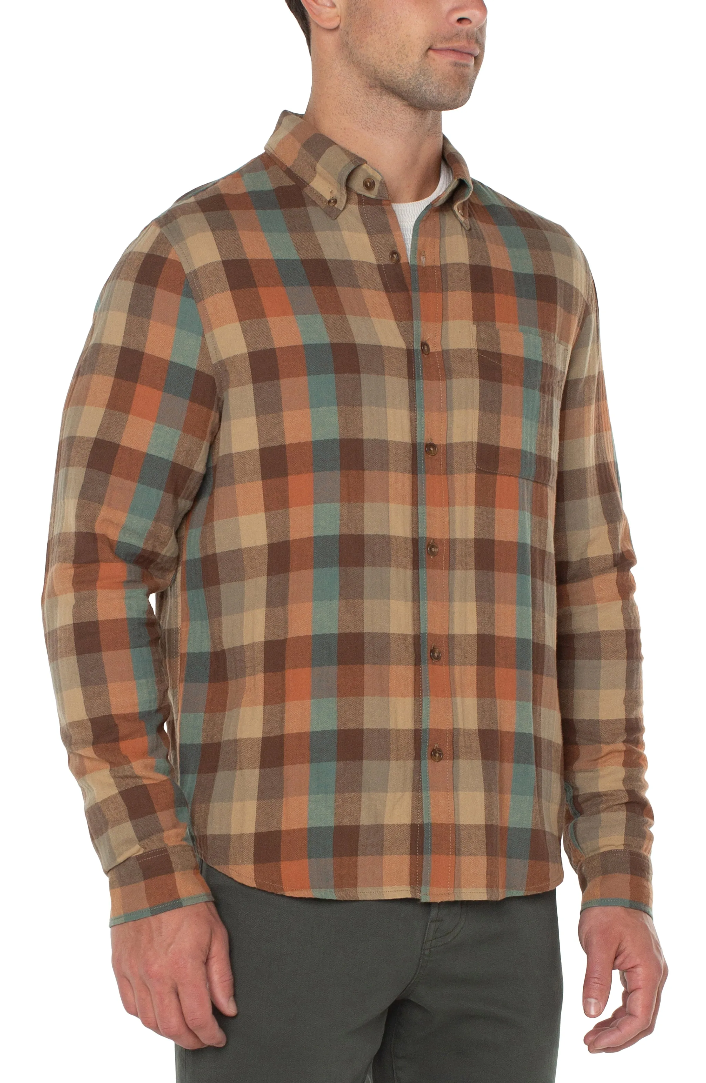 WOVEN BUTTON UP SHIRT sold by Liverpool Jeans Company product image thumbnail 5