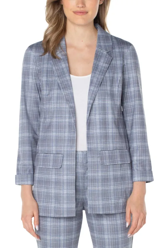 BOYFRIEND BLAZER WITH PRINCESS DART PATTERN KNIT sold by Liverpool Jeans Company