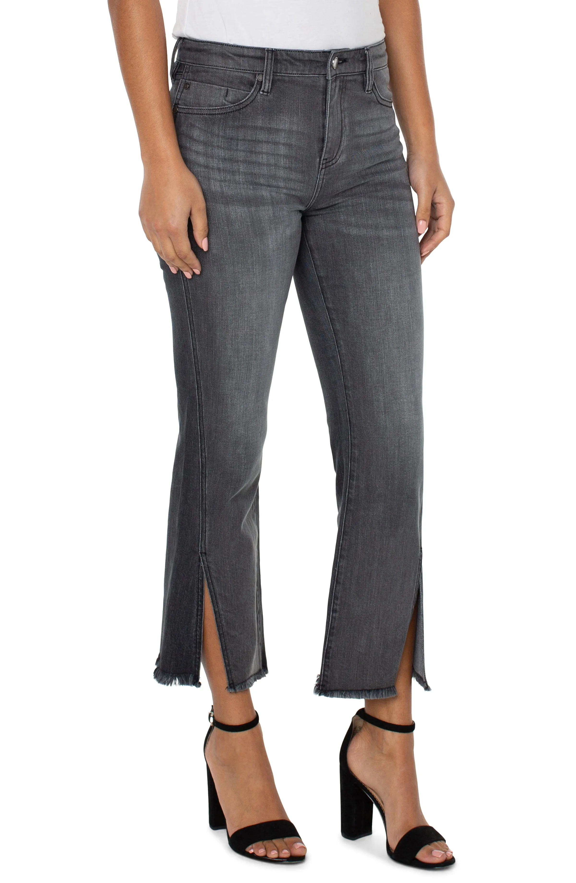 HANNAH CROP FLARE WITH FRONT SIDE SLIT sold by Liverpool Jeans Company product image thumbnail 3