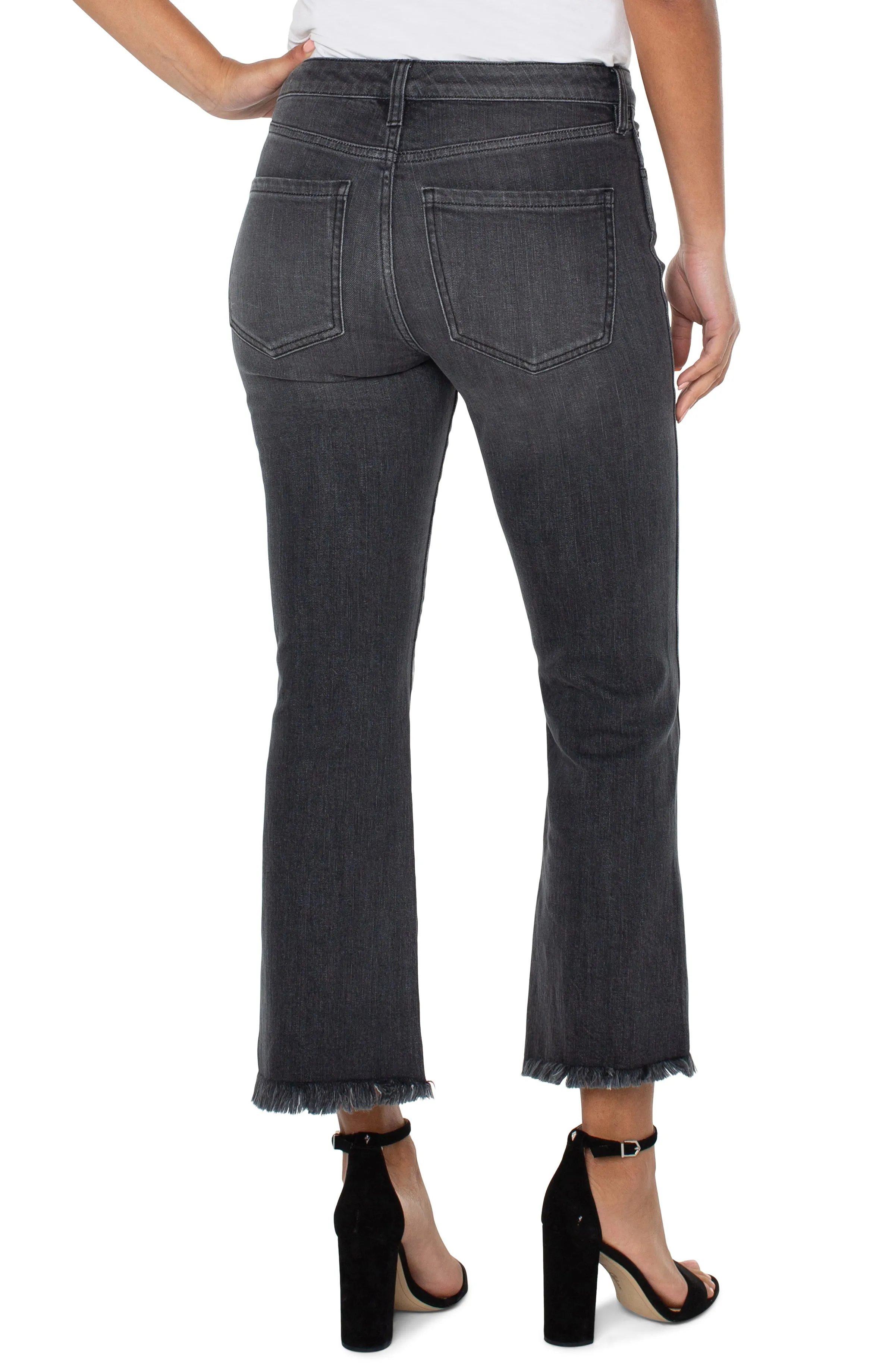 HANNAH CROP FLARE WITH FRONT SIDE SLIT sold by Liverpool Jeans Company product image thumbnail 2