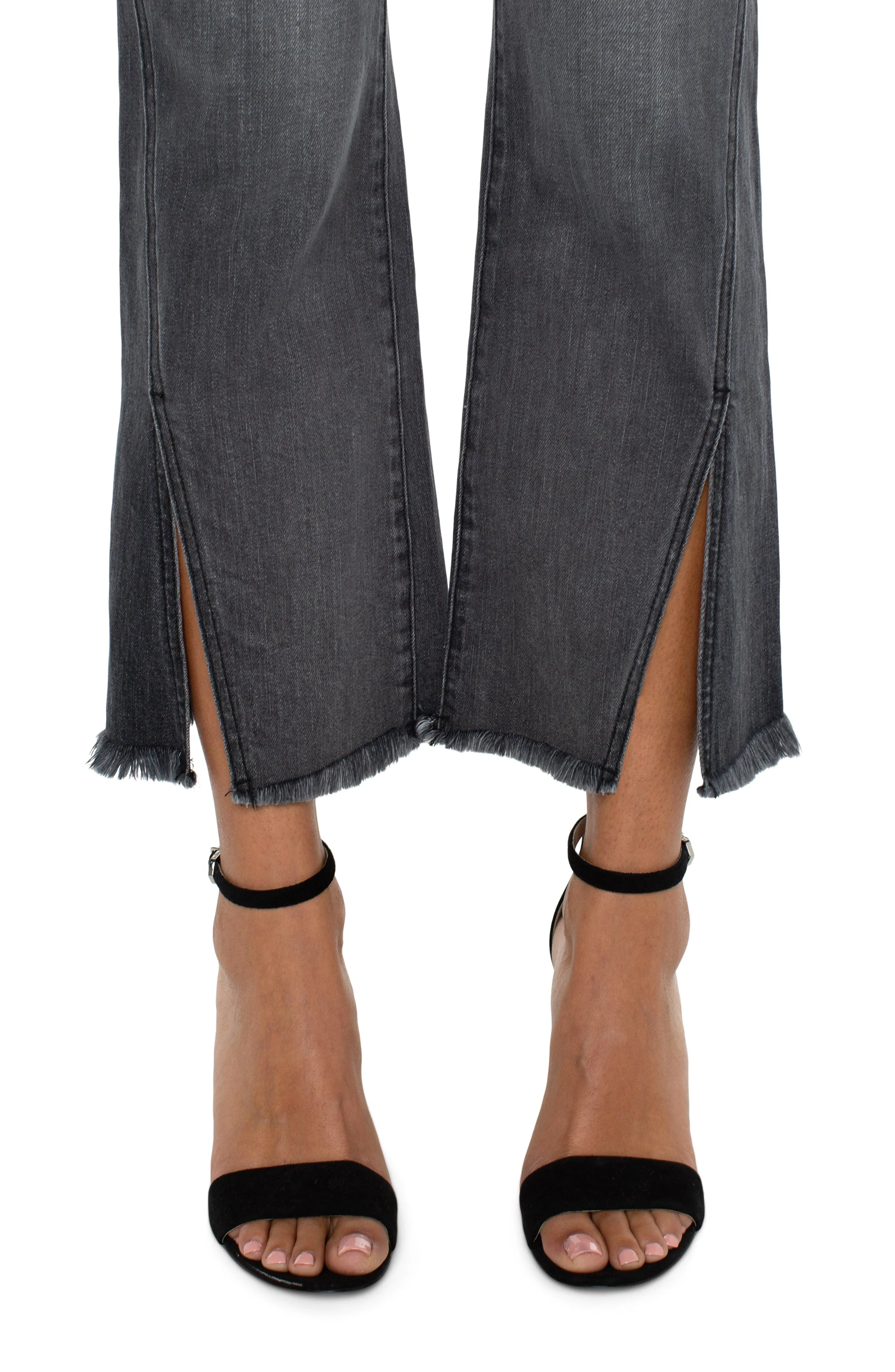 HANNAH CROP FLARE WITH FRONT SIDE SLIT sold by Liverpool Jeans Company product image thumbnail 4