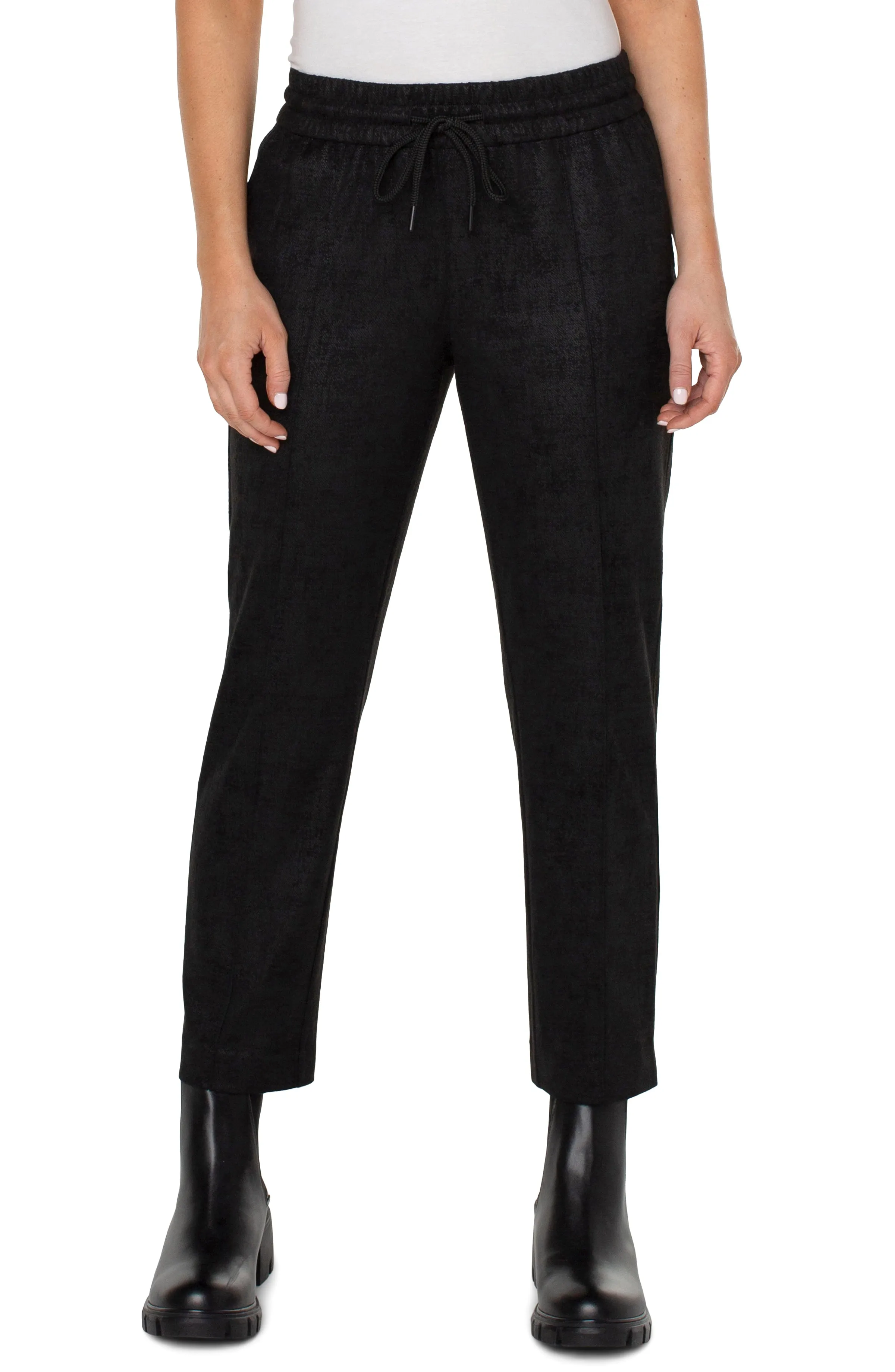 PULL-ON ANKLE TROUSER WITH PIN TUCKS sold by Liverpool Jeans Company product image thumbnail 2