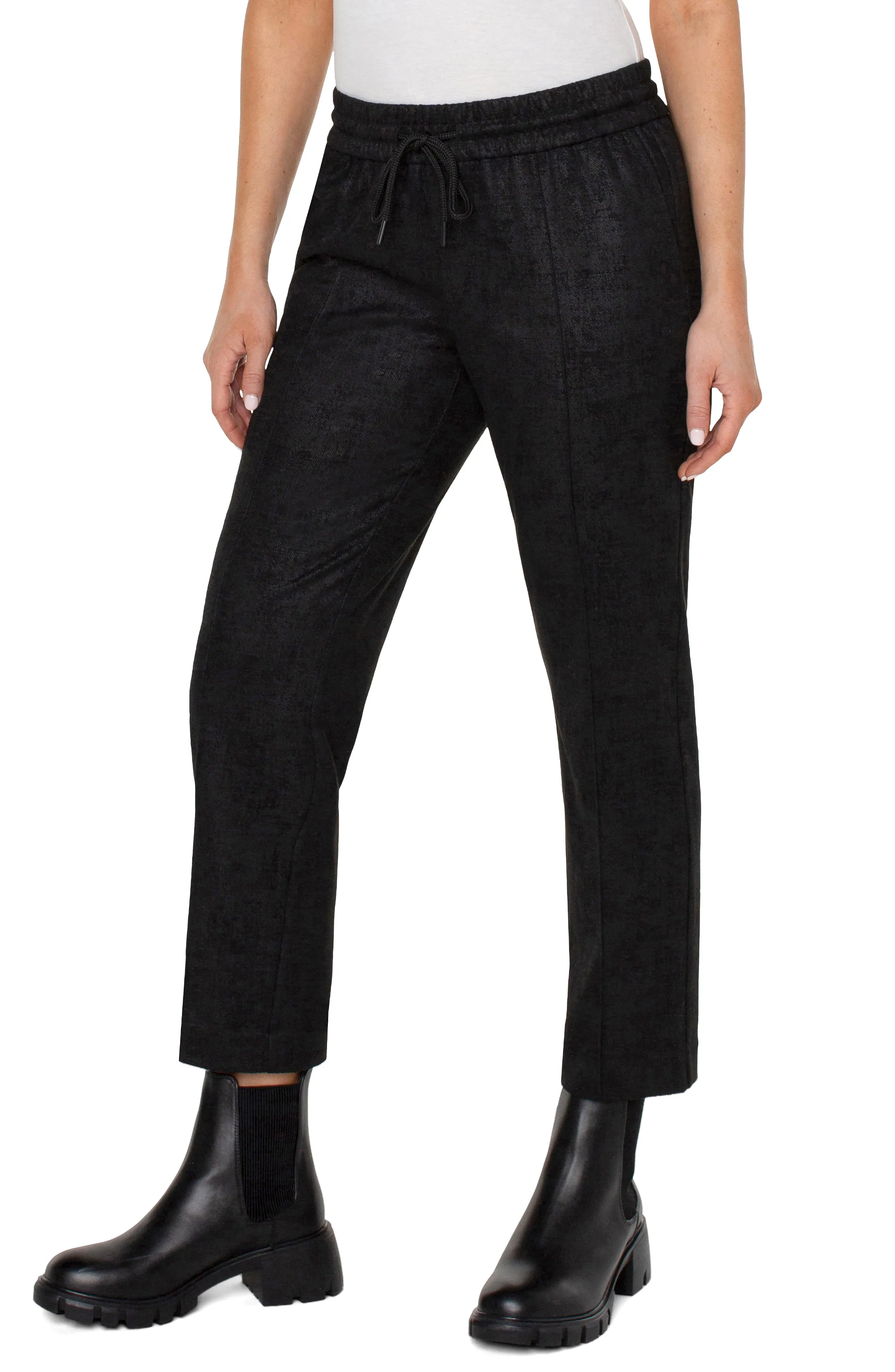 PULL-ON ANKLE TROUSER WITH PIN TUCKS sold by Liverpool Jeans Company