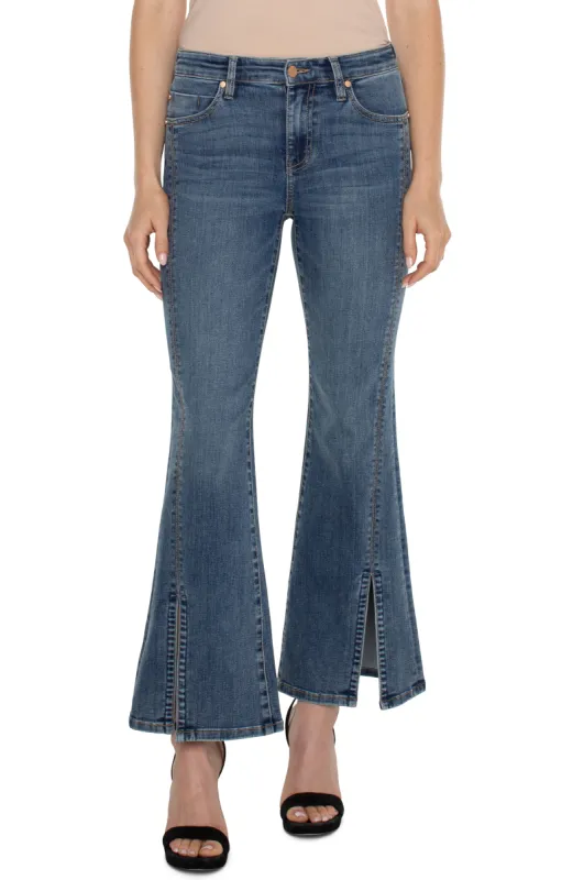 HANNAH FLARE SEAMED WITH FRONT SLIT - ECO sold by Liverpool Jeans Company