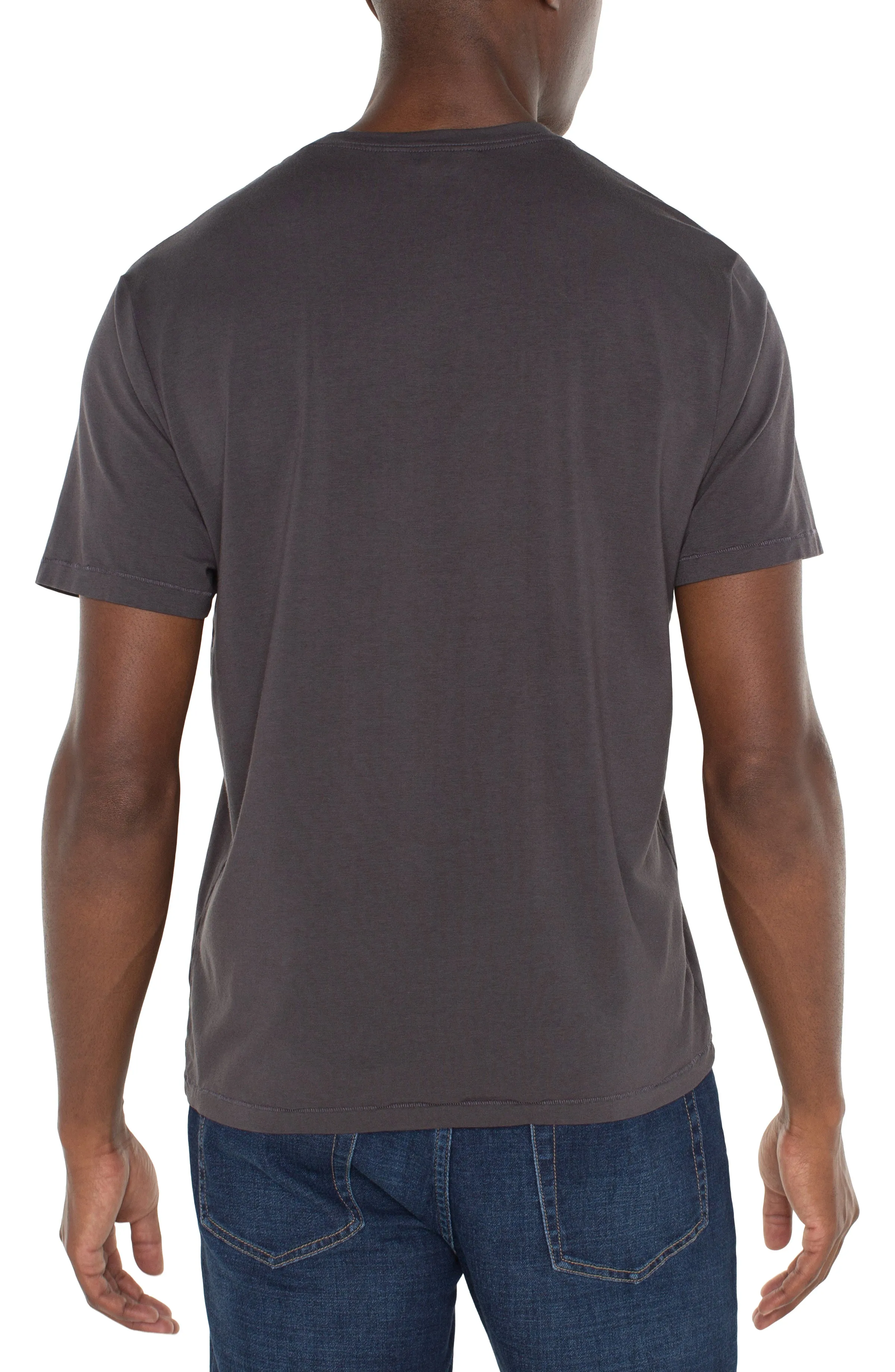 SHORT SLEEVE CREW NECK TEE sold by Liverpool Jeans Company product image thumbnail 2