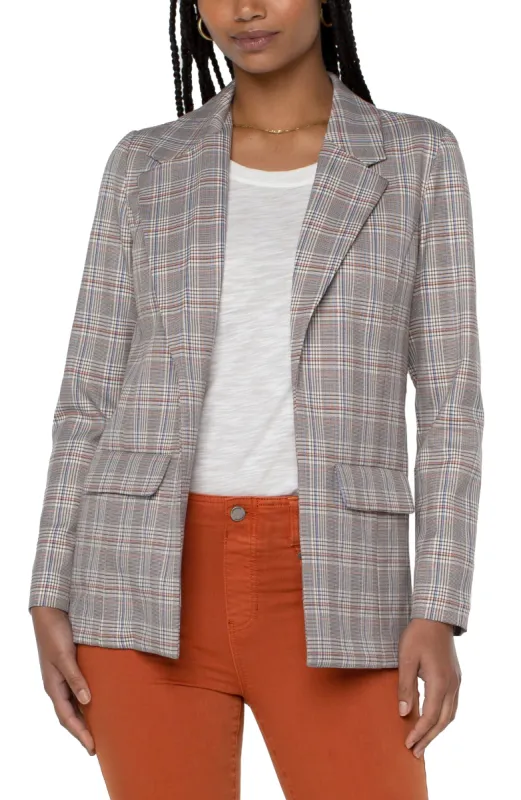 BOYFRIEND BLAZER WITH PRINCESS DART PATTERN KNIT sold by Liverpool Jeans Company