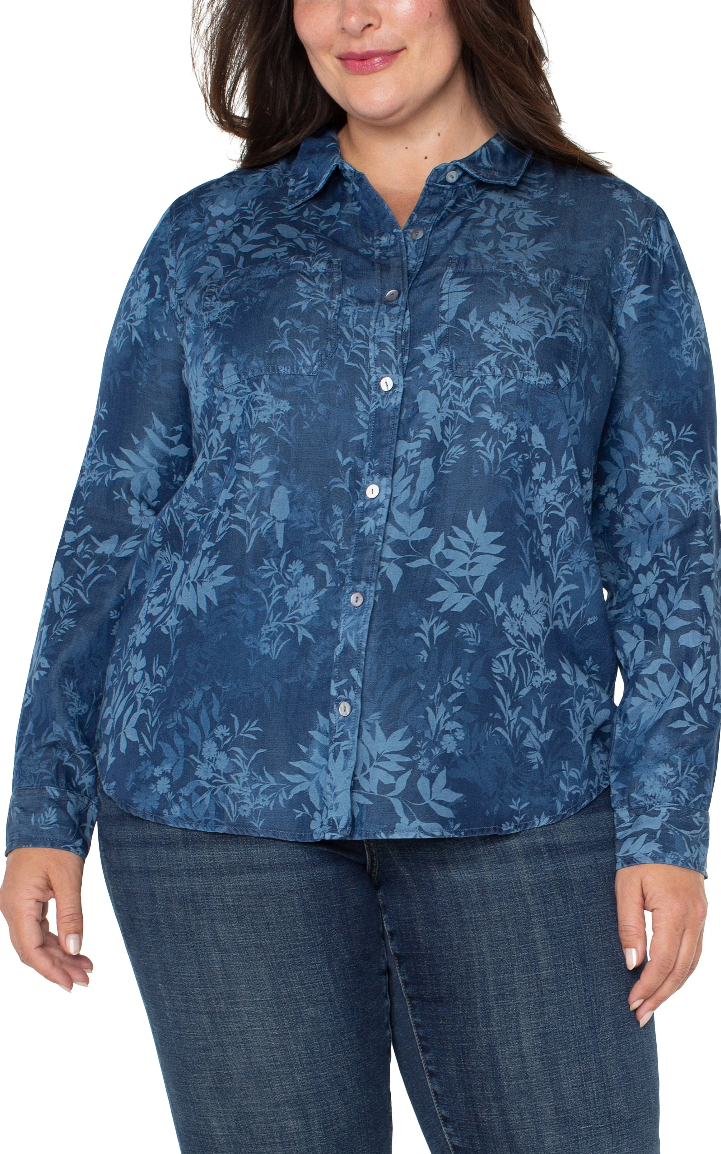 ROLLED SLEEVE BUTTON DOWN SHIRT sold by Liverpool Jeans Company product image thumbnail 5