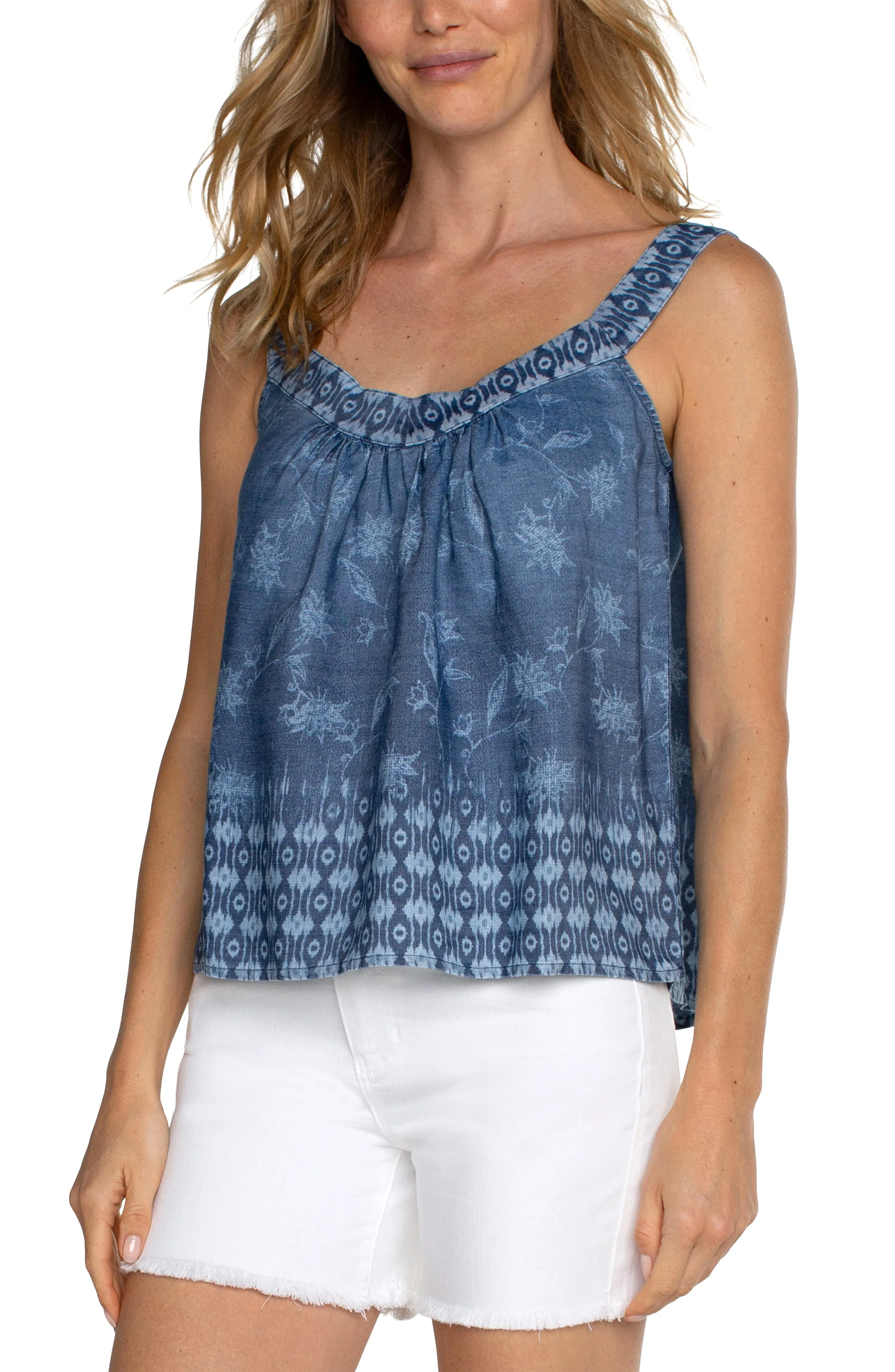 SLEEVELESS V-NECK TOP sold by Liverpool Jeans Company product image thumbnail 3
