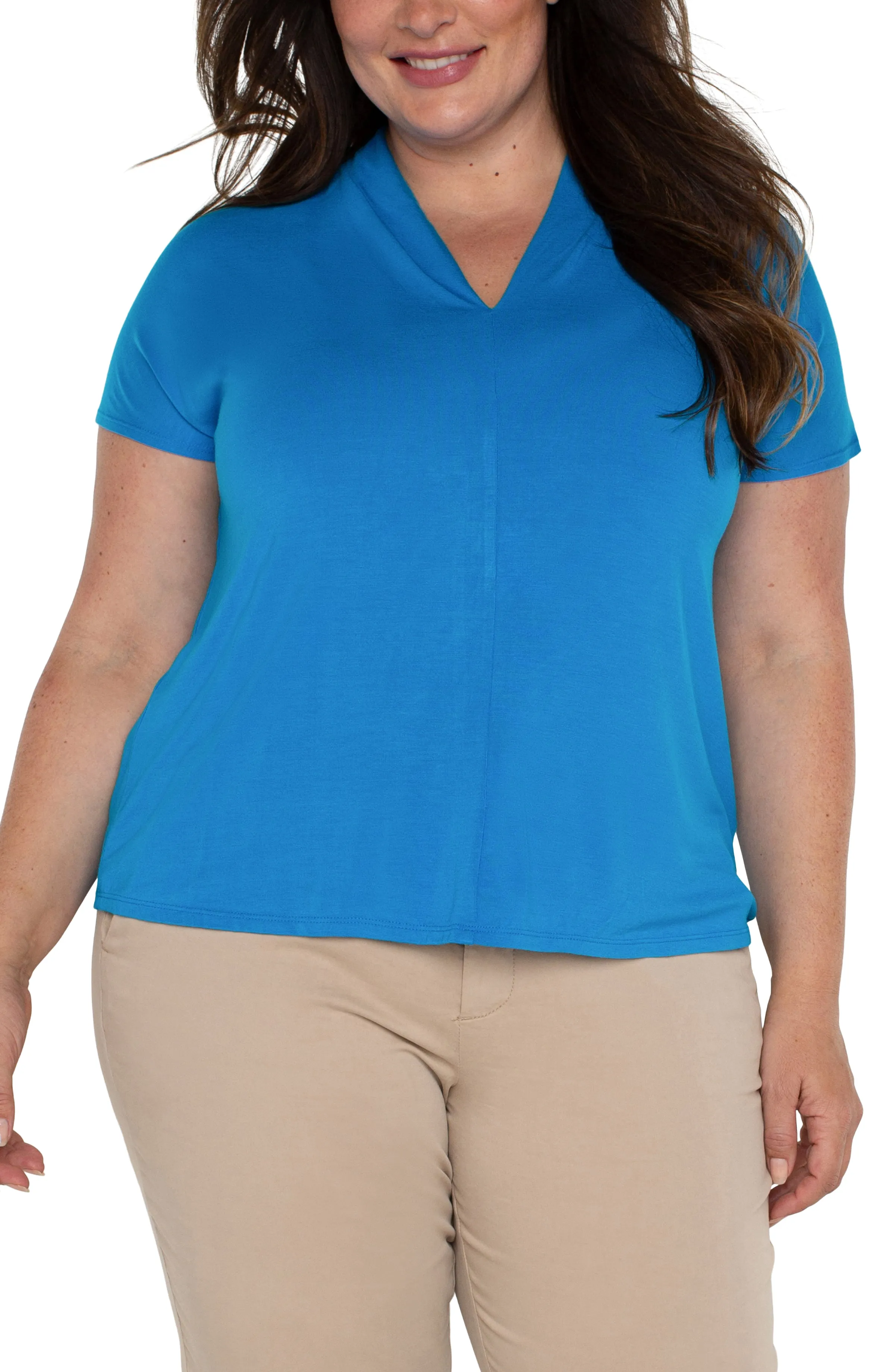 DOLMAN SLEEVE KNIT TOP WITH SHAWL COLLAR sold by Liverpool Jeans Company