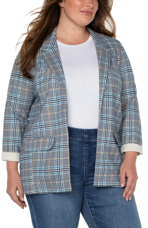 BOYFRIEND BLAZER WITH PRINCESS DART PATTERN KNIT sold by Liverpool Jeans Company