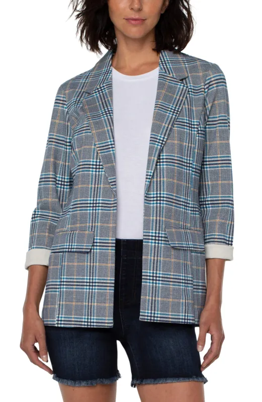 BOYFRIEND BLAZER WITH PRINCESS DART PATTERN KNIT sold by Liverpool Jeans Company